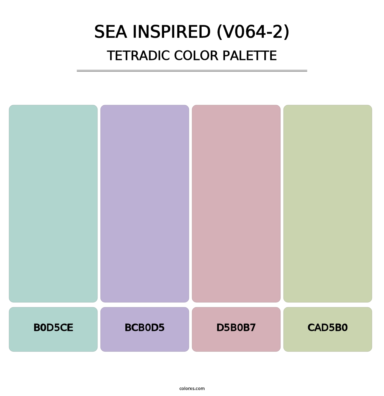 Sea Inspired (V064-2) - Tetradic Color Palette