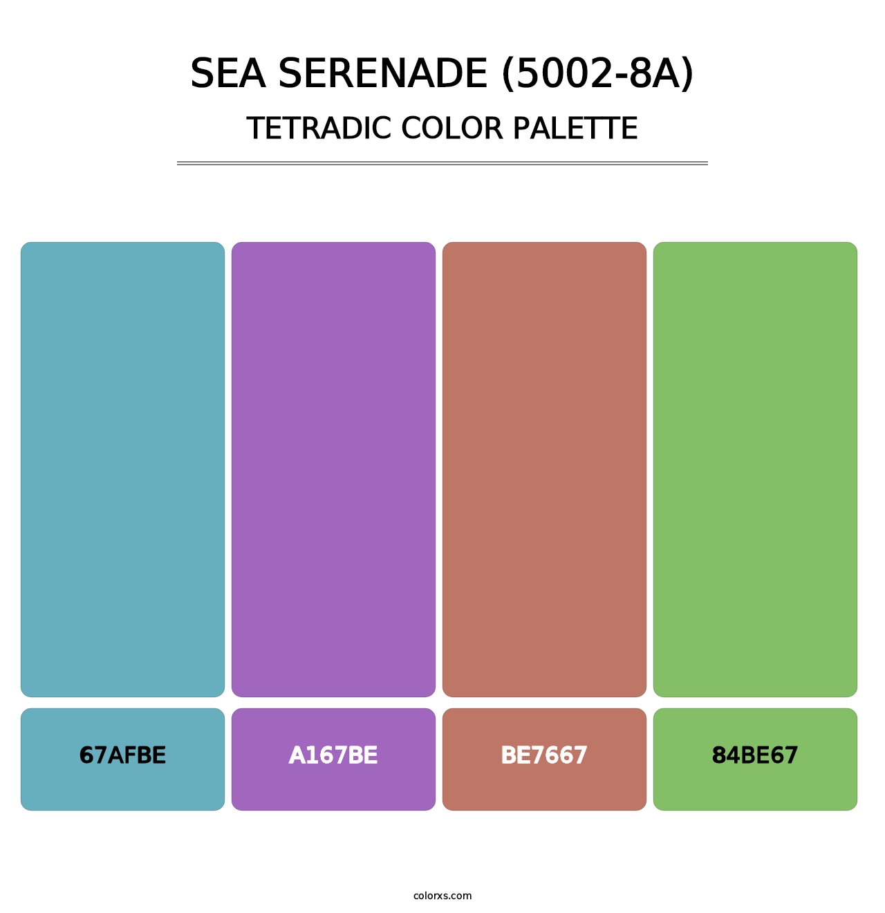 Sea Serenade (5002-8A) - Tetradic Color Palette