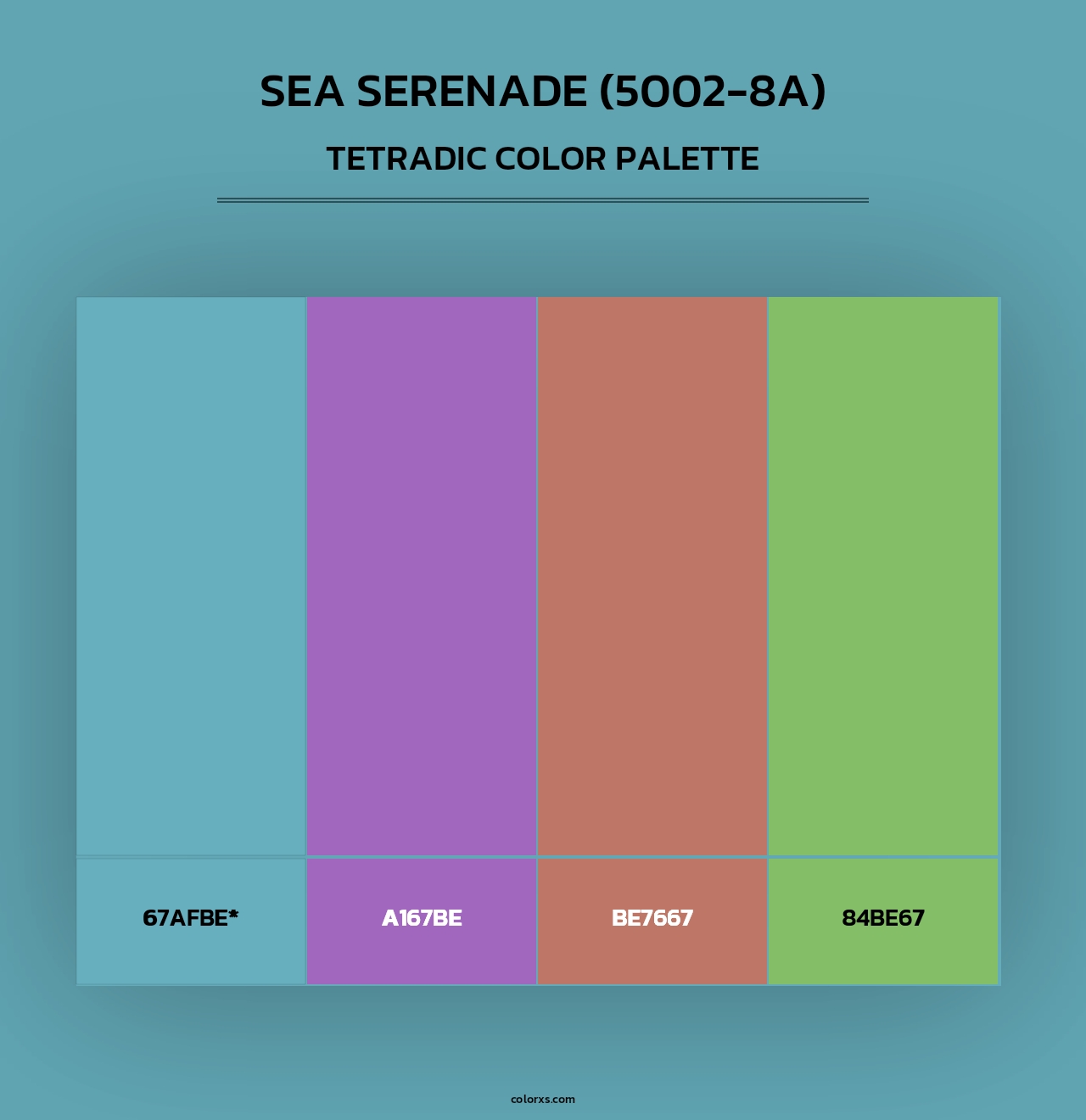 Sea Serenade (5002-8A) - Tetradic Color Palette