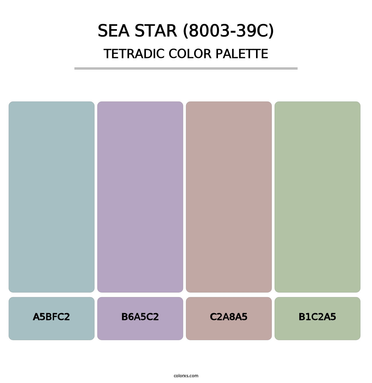 Sea Star (8003-39C) - Tetradic Color Palette