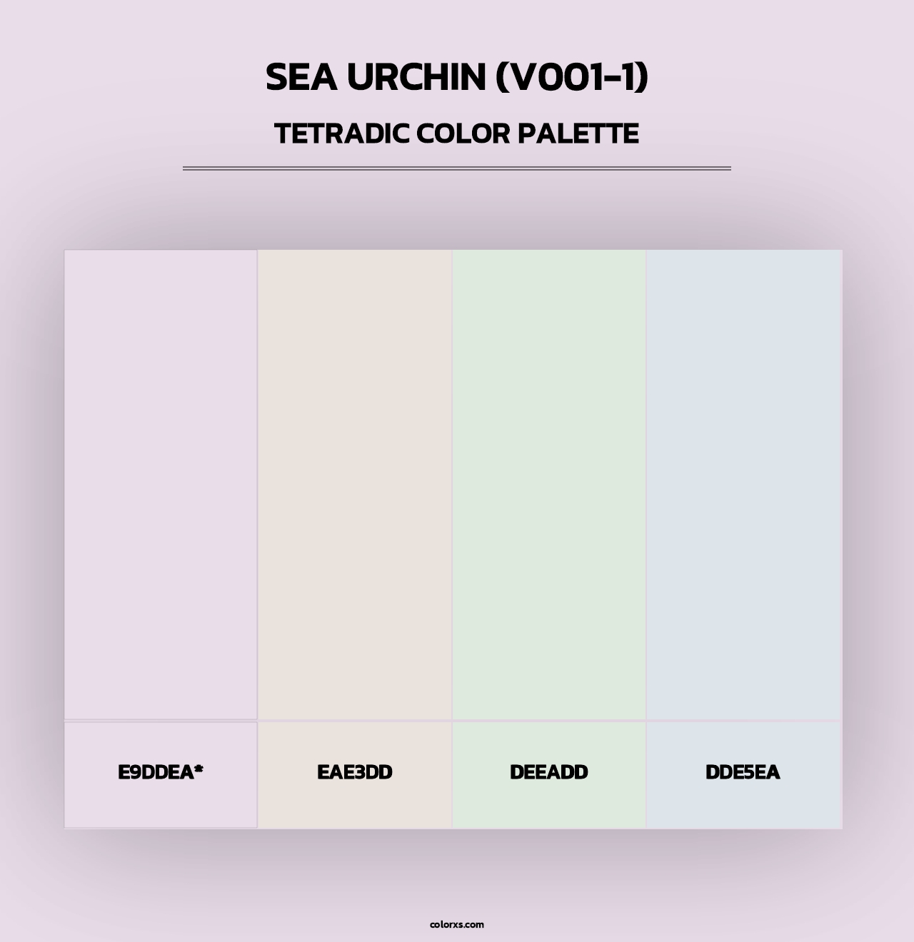 Sea Urchin (V001-1) - Tetradic Color Palette