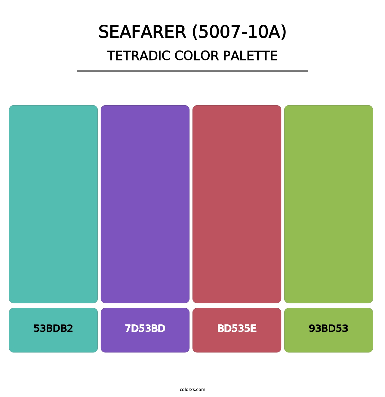 Seafarer (5007-10A) - Tetradic Color Palette