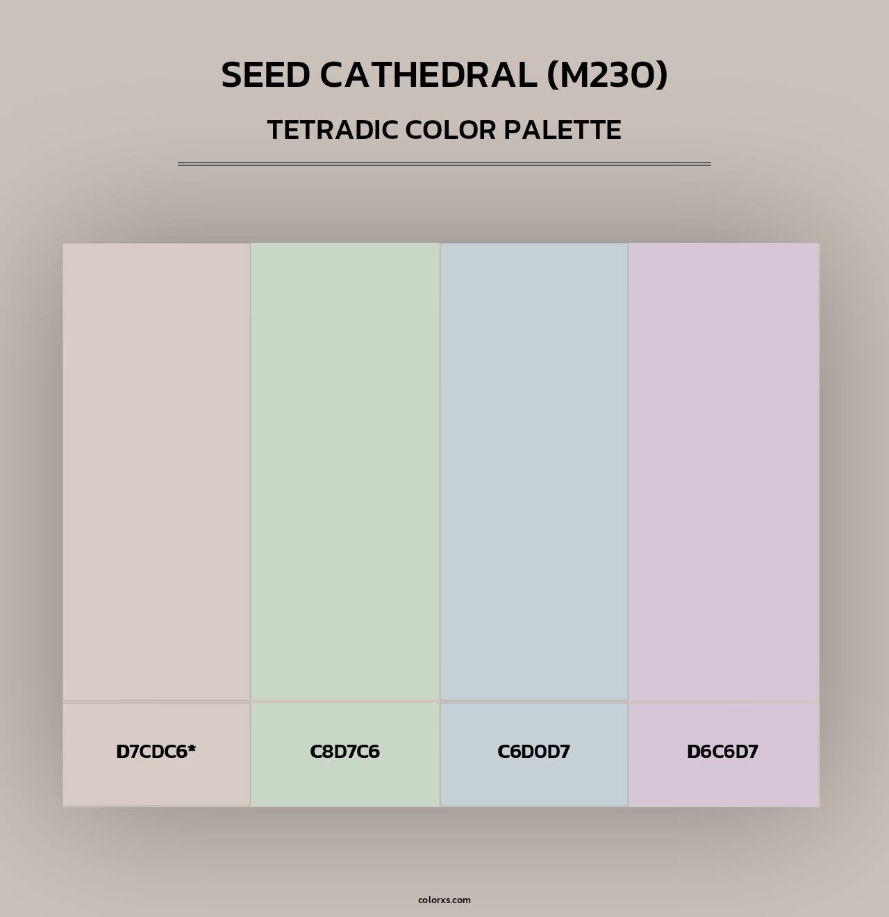 Seed Cathedral (M230) - Tetradic Color Palette