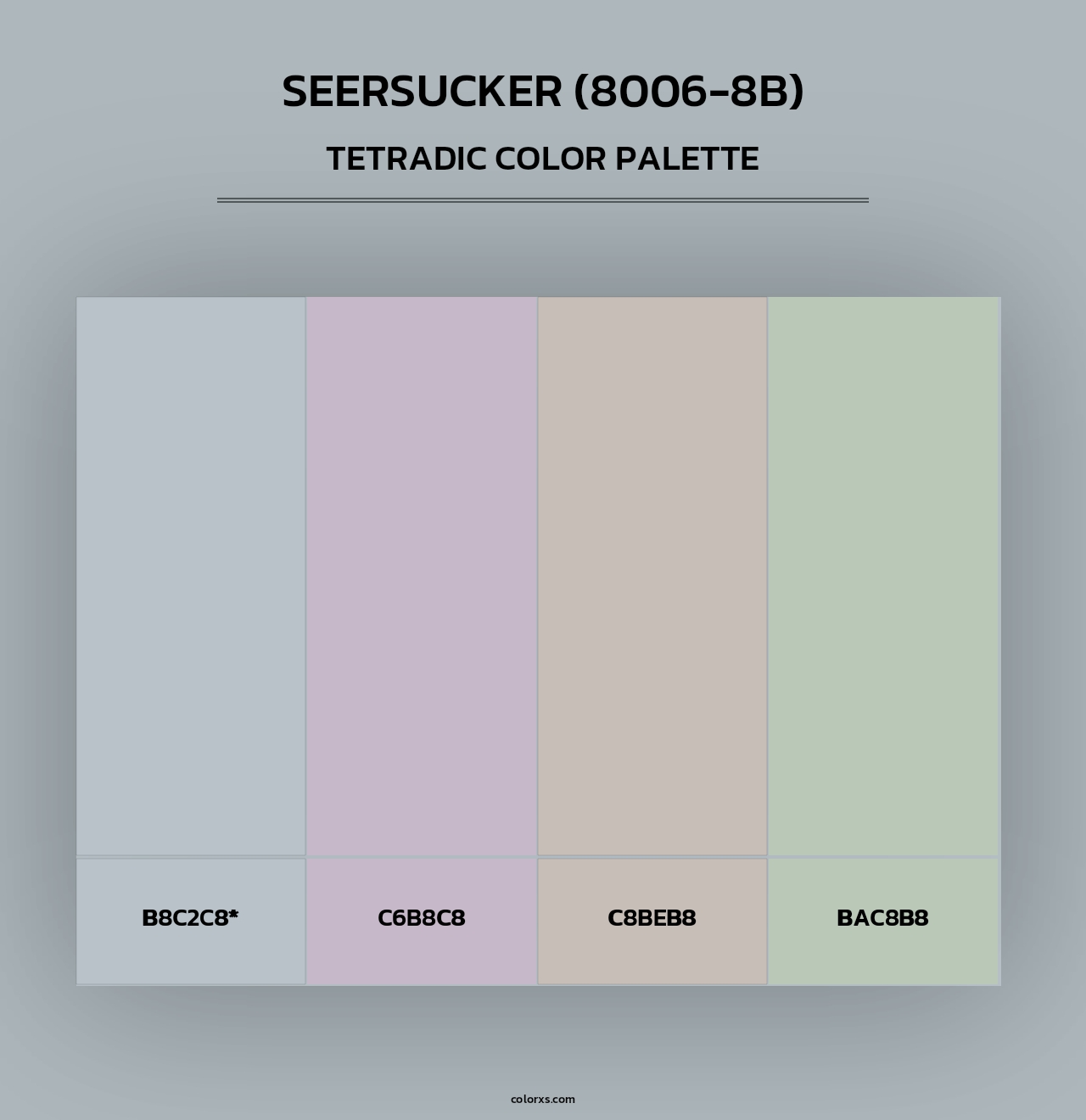 Seersucker (8006-8B) - Tetradic Color Palette