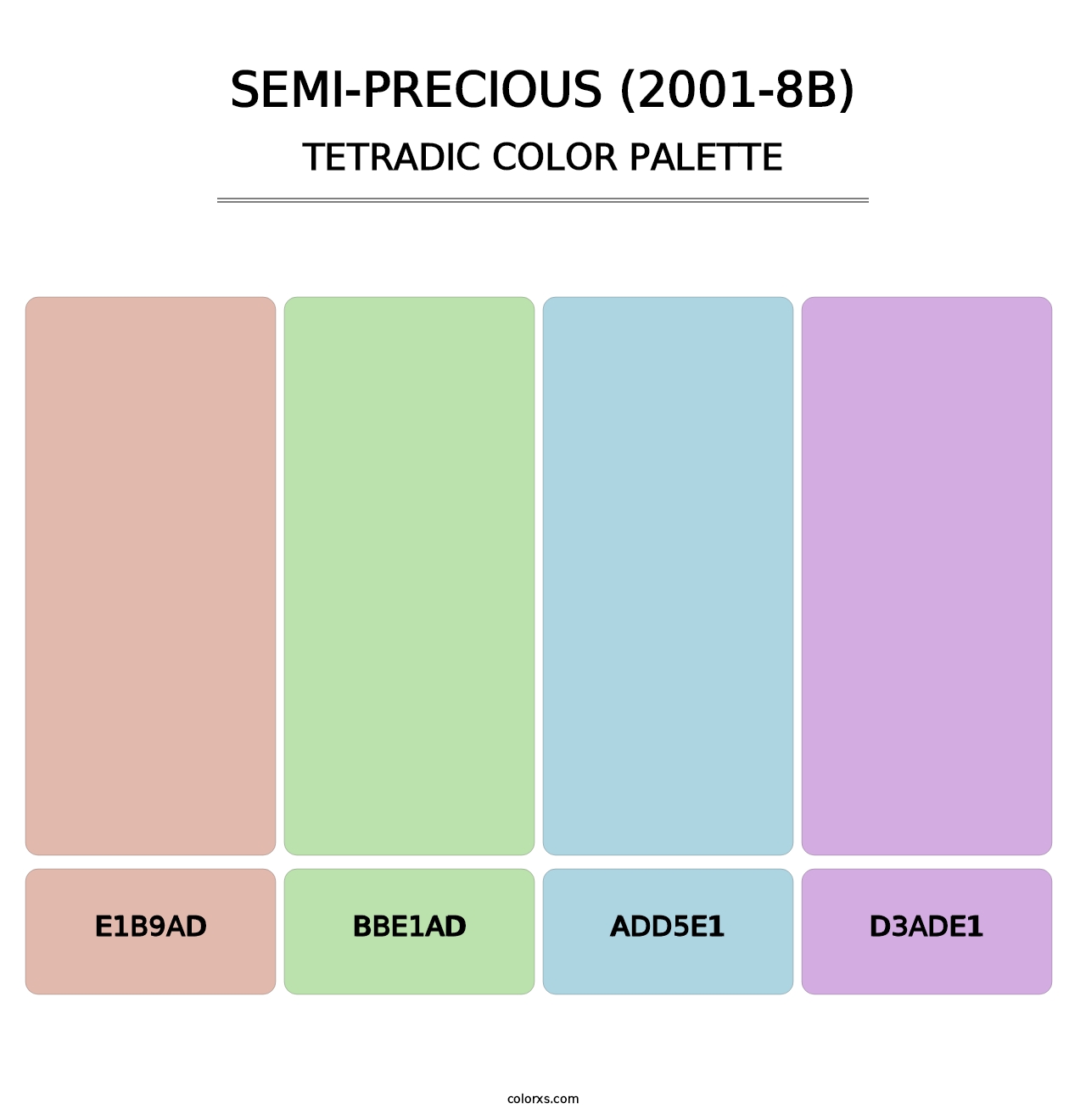 Semi-Precious (2001-8B) - Tetradic Color Palette