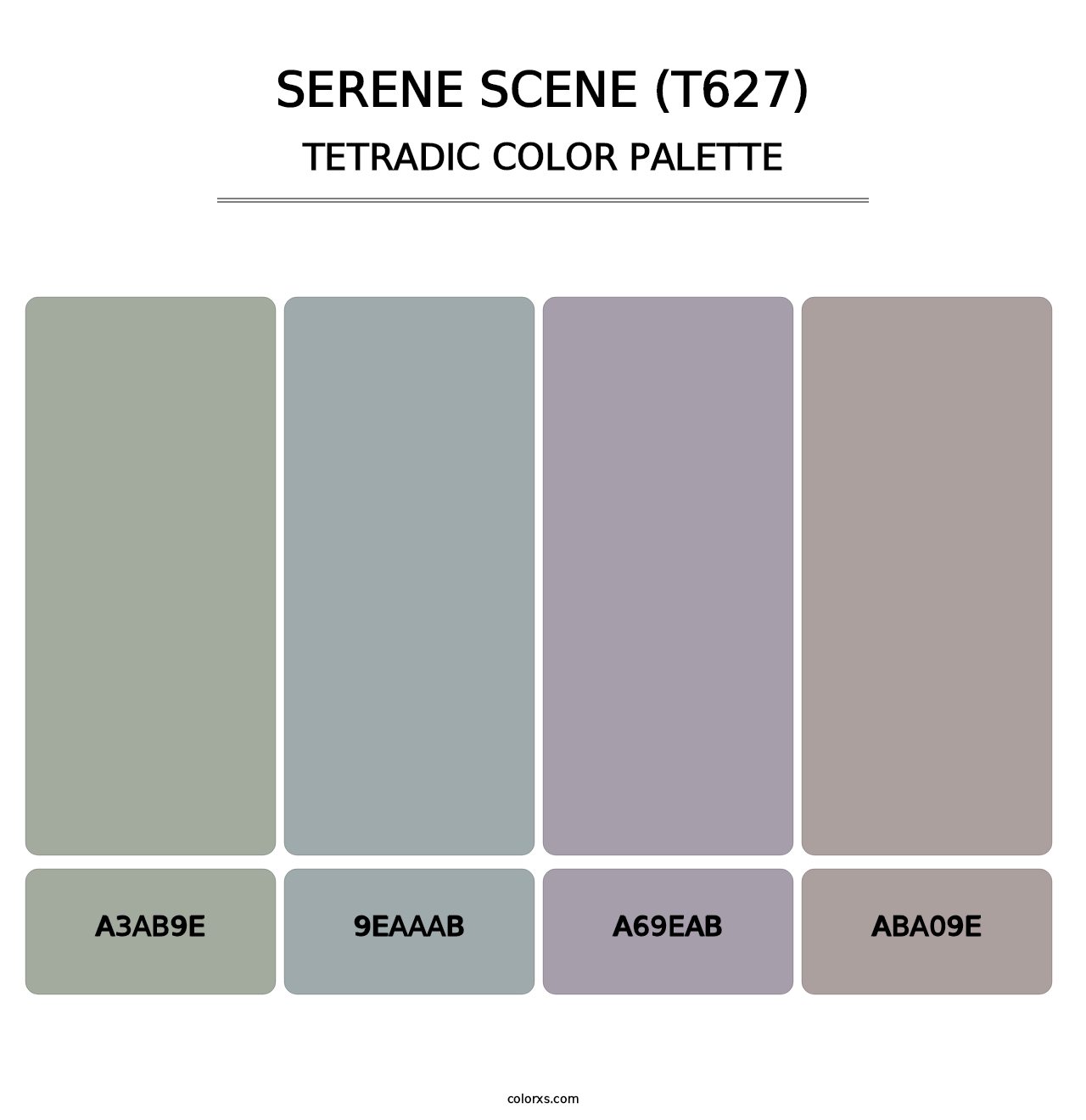 Serene Scene (T627) - Tetradic Color Palette