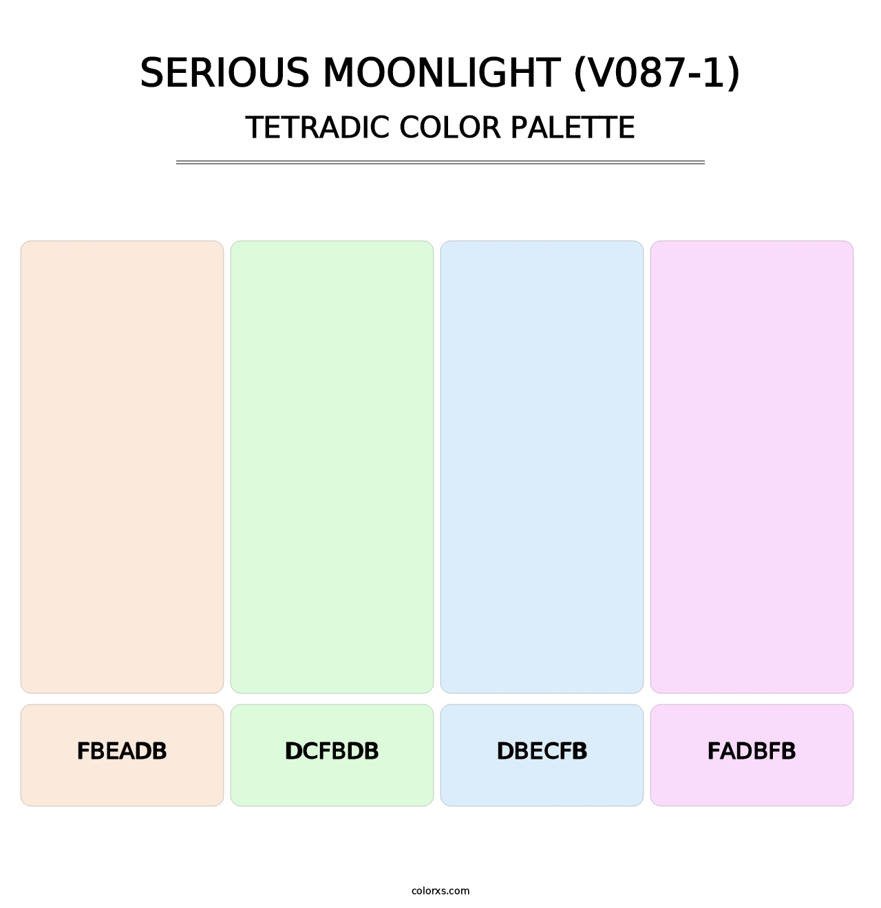 Serious Moonlight (V087-1) - Tetradic Color Palette