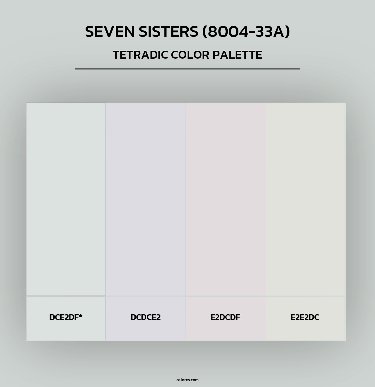 Seven Sisters (8004-33A) - Tetradic Color Palette