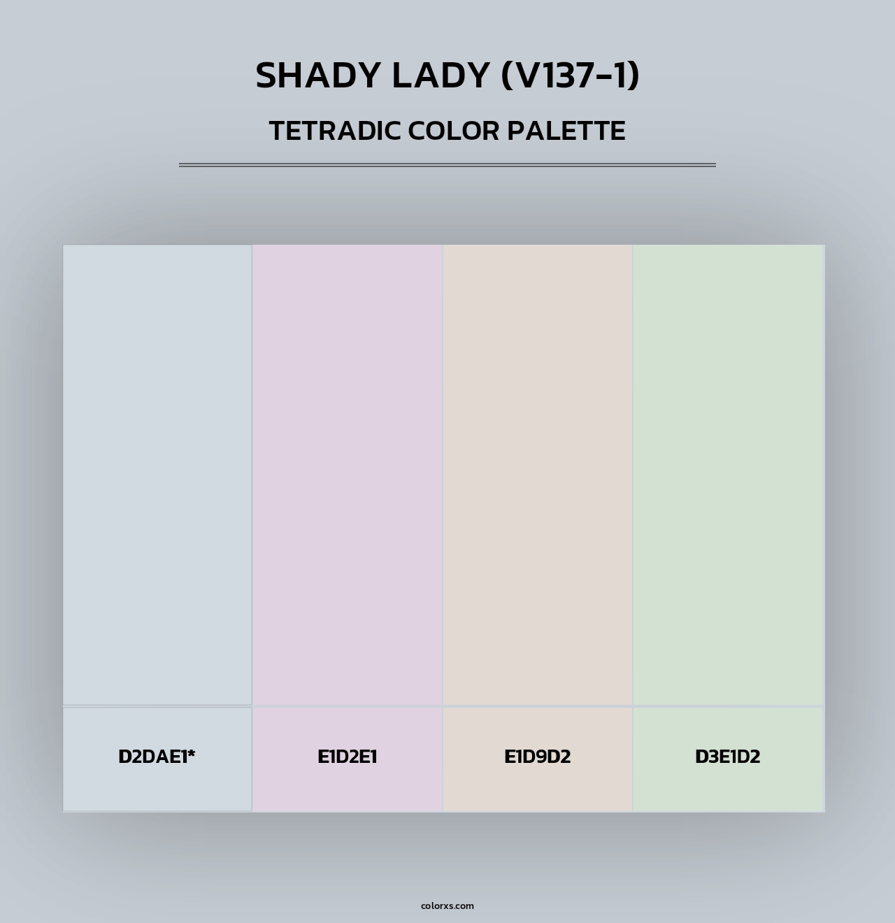 Shady Lady (V137-1) - Tetradic Color Palette
