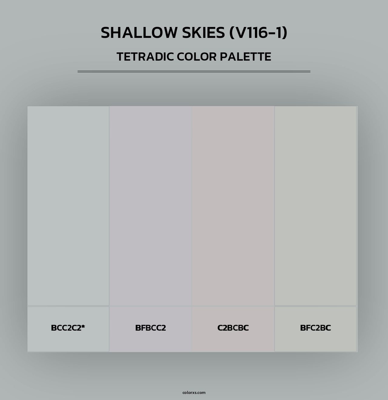 Shallow Skies (V116-1) - Tetradic Color Palette
