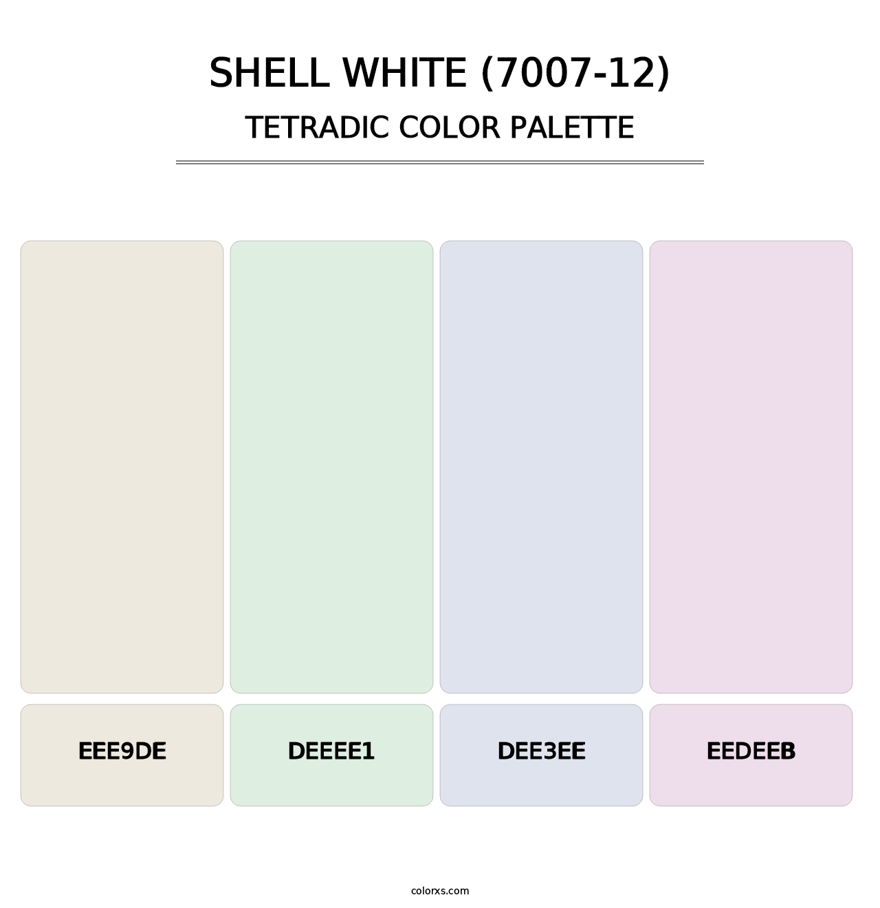 Shell White (7007-12) - Tetradic Color Palette