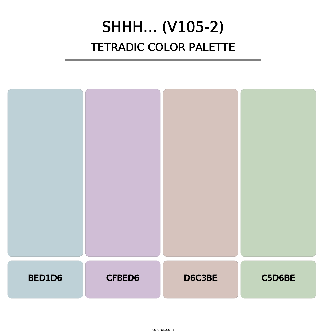 Shhh… (V105-2) - Tetradic Color Palette