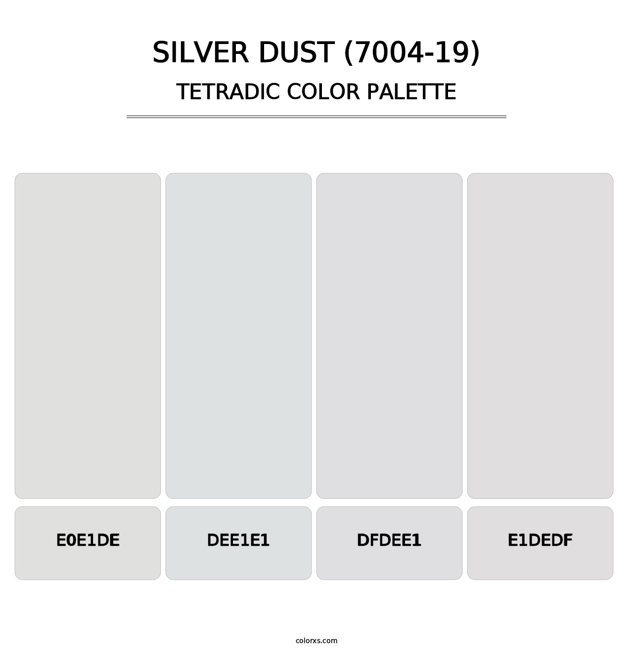 Silver Dust (7004-19) - Tetradic Color Palette