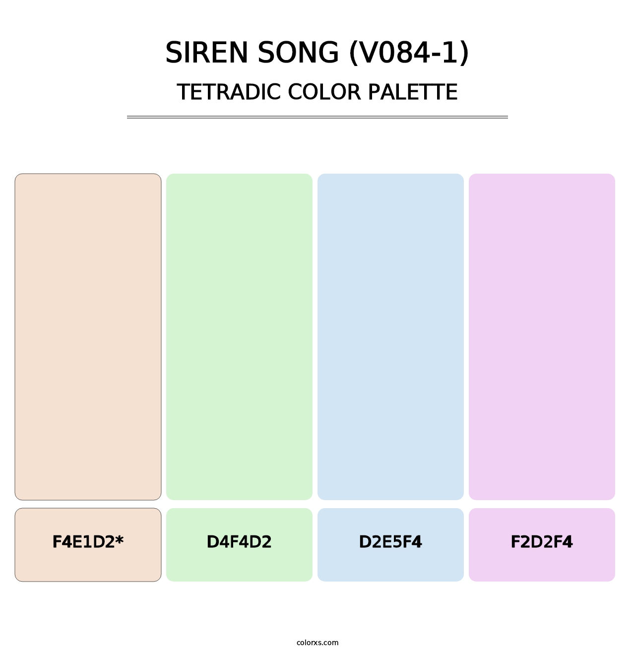 Siren Song (V084-1) - Tetradic Color Palette
