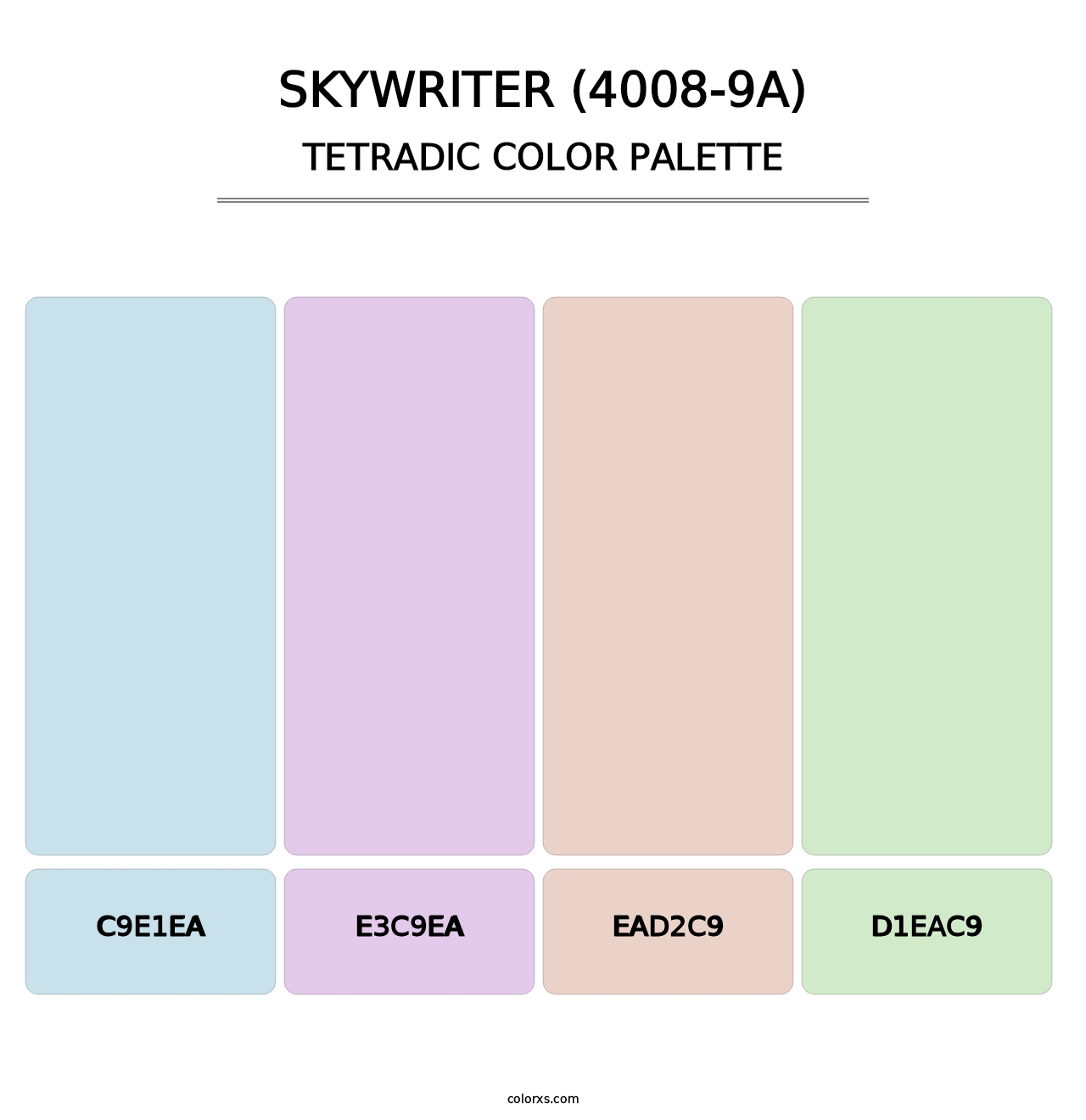 Skywriter (4008-9A) - Tetradic Color Palette