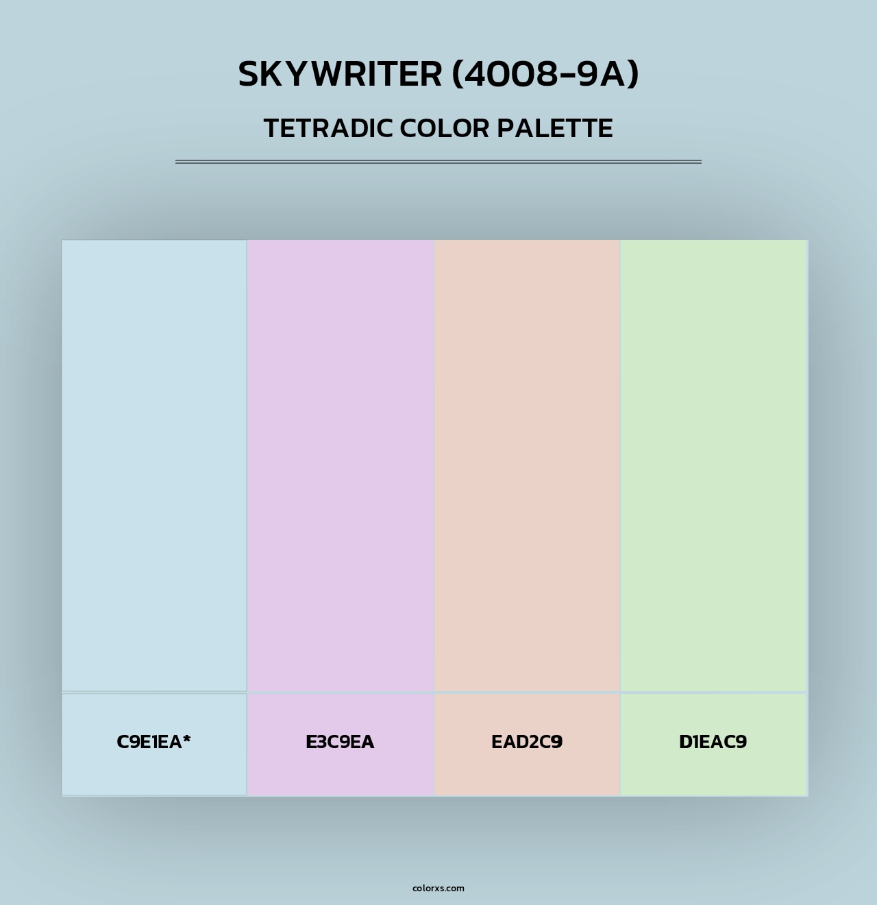 Skywriter (4008-9A) - Tetradic Color Palette