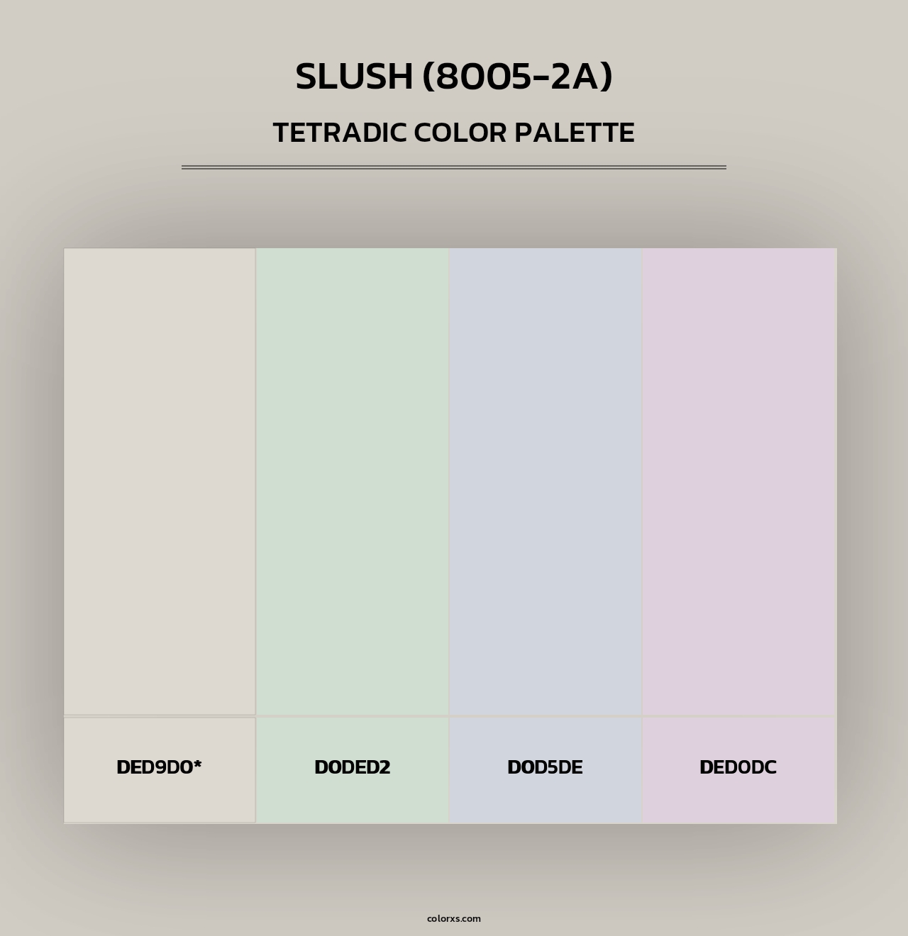 Slush (8005-2A) - Tetradic Color Palette