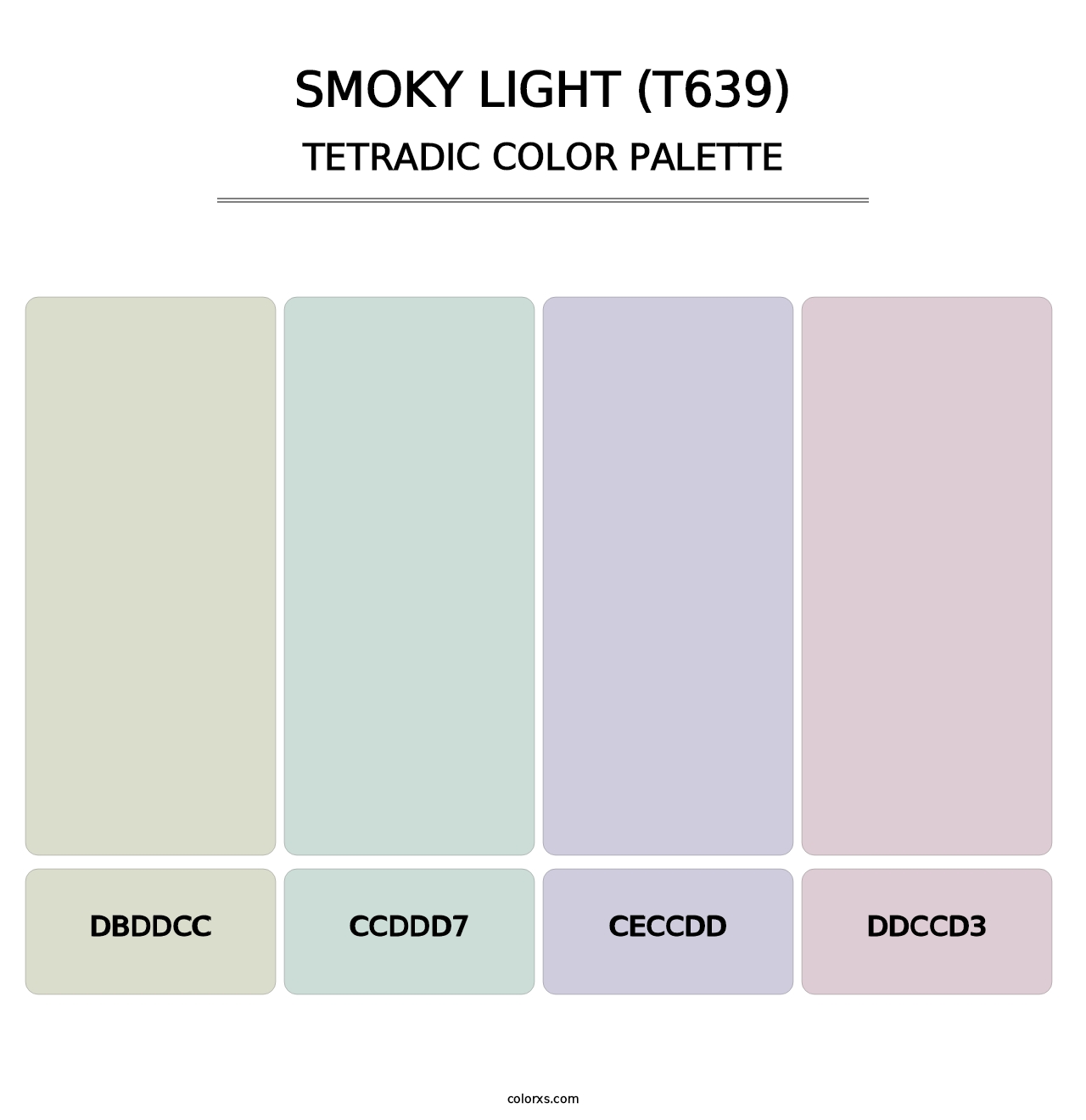 Smoky Light (T639) - Tetradic Color Palette
