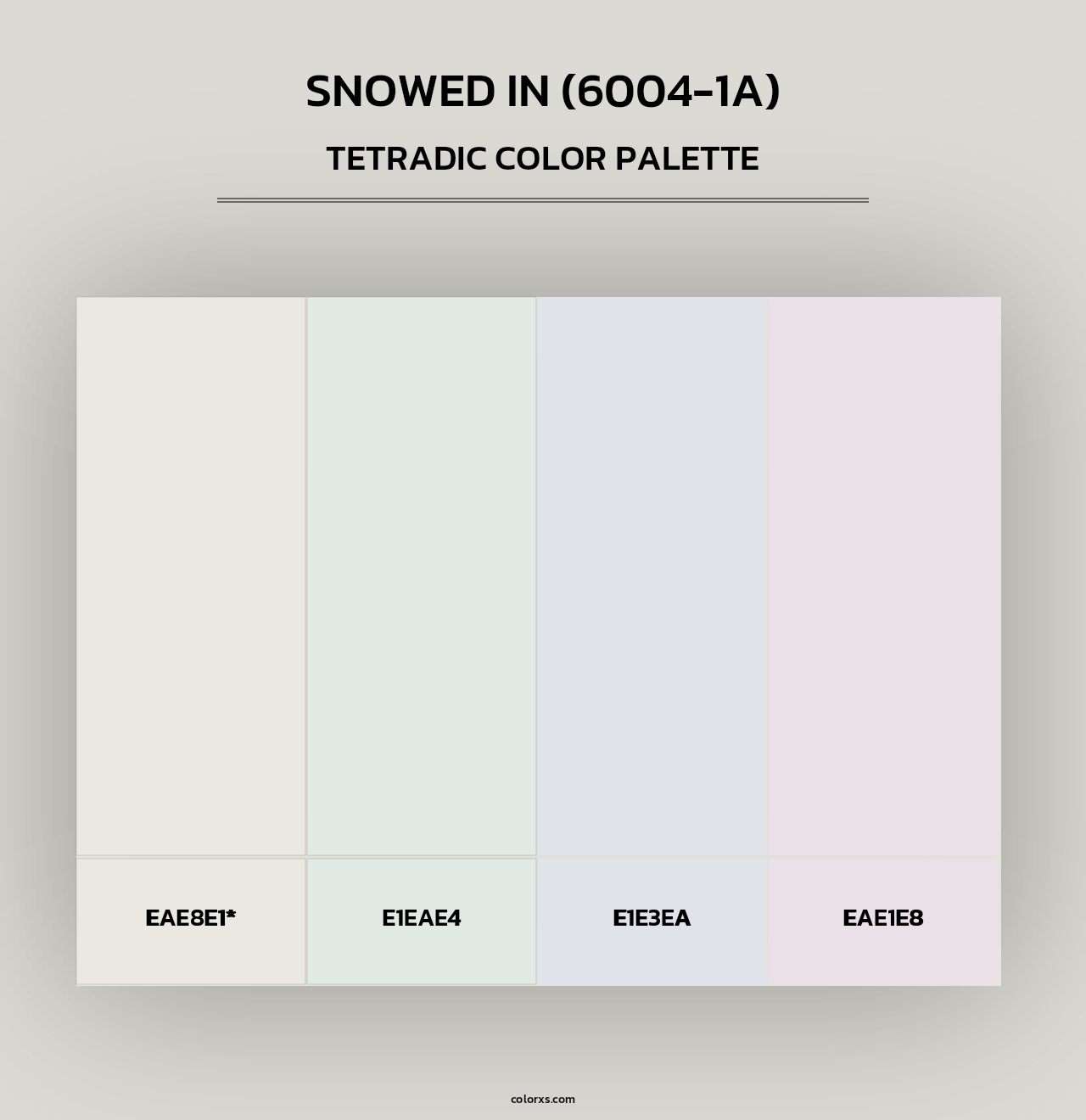 Snowed In (6004-1A) - Tetradic Color Palette