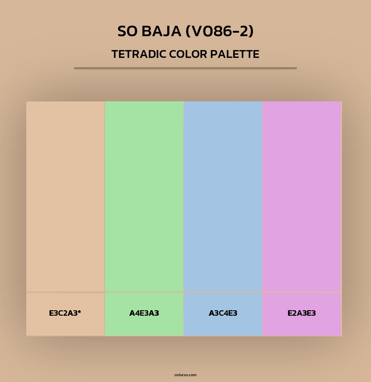 So Baja (V086-2) - Tetradic Color Palette