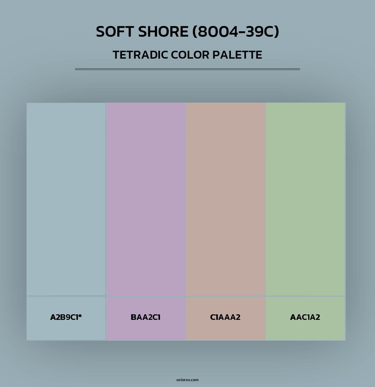 Soft Shore (8004-39C) - Tetradic Color Palette