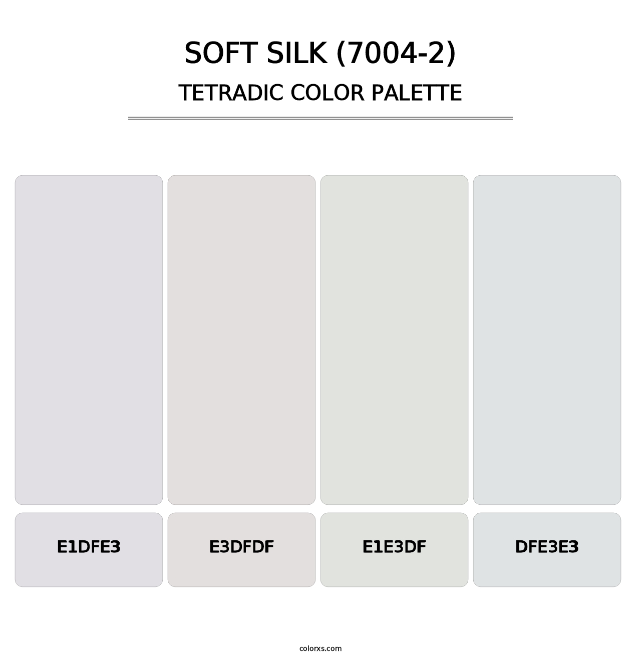 Soft Silk (7004-2) - Tetradic Color Palette
