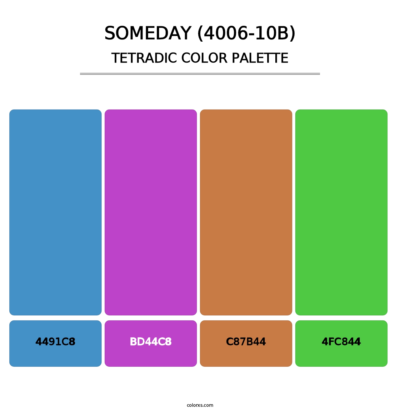 Someday (4006-10B) - Tetradic Color Palette