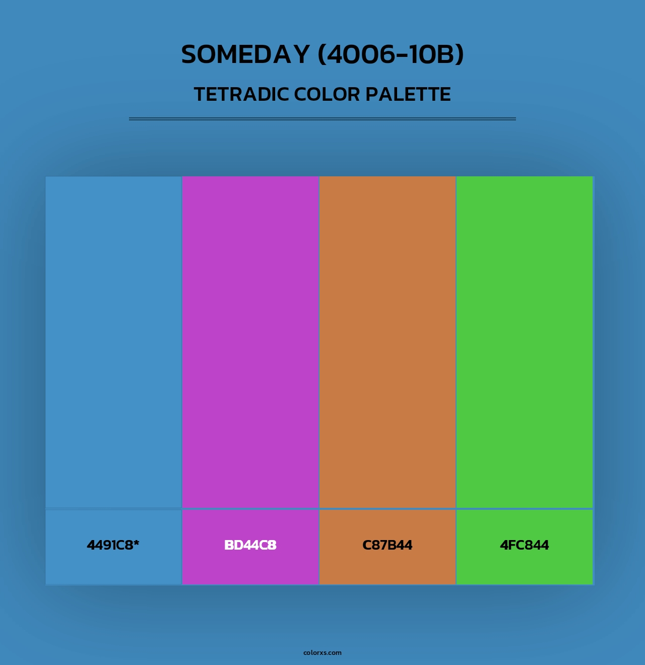 Someday (4006-10B) - Tetradic Color Palette