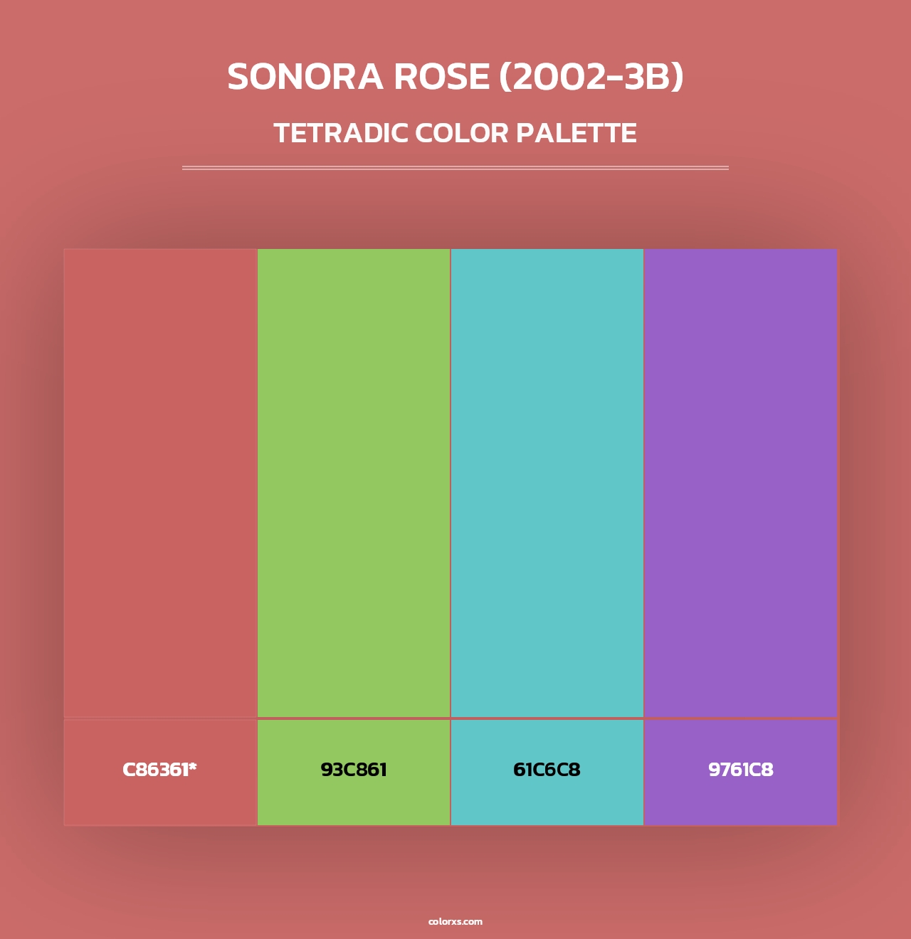 Sonora Rose (2002-3B) - Tetradic Color Palette