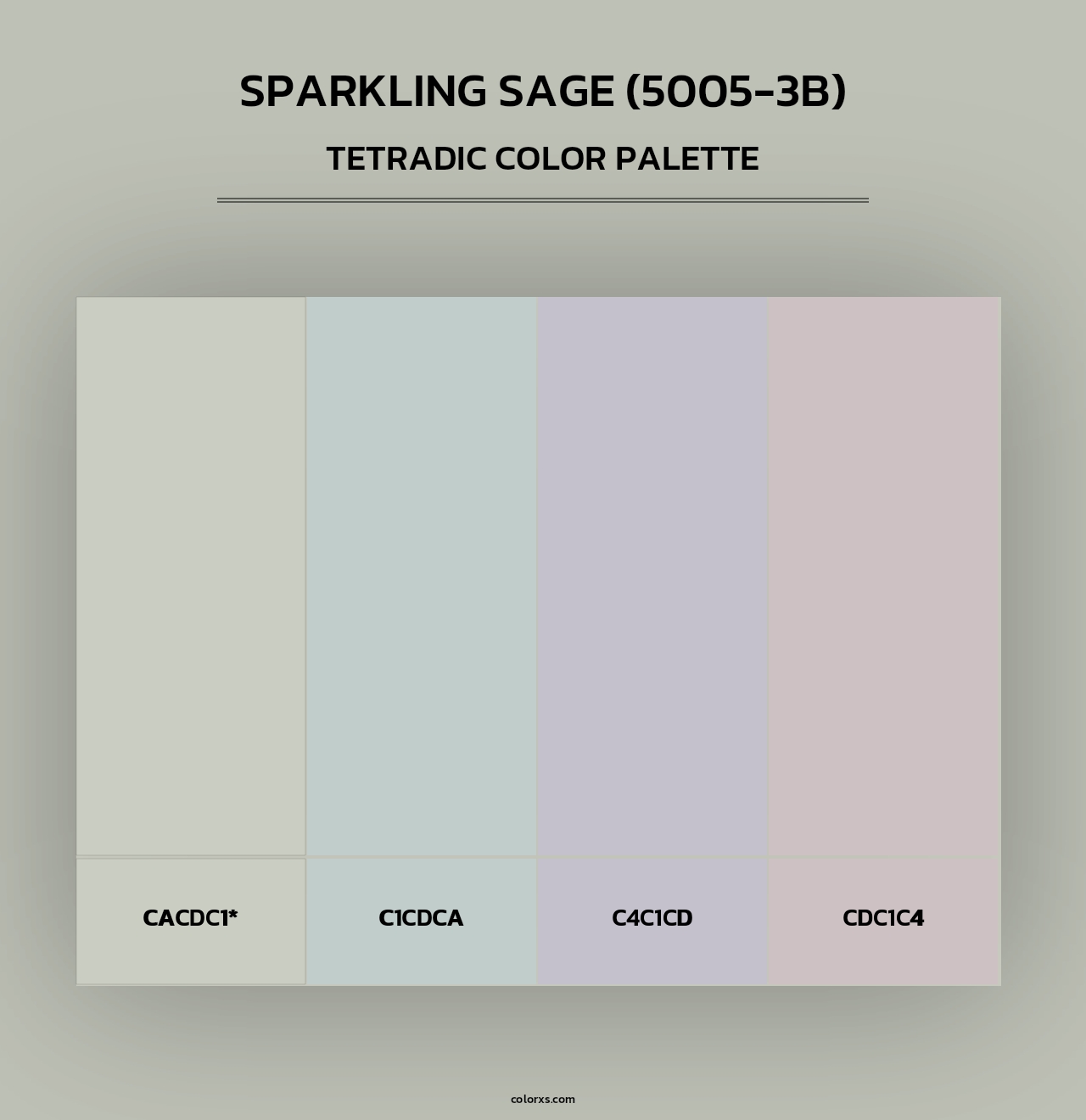 Sparkling Sage (5005-3B) - Tetradic Color Palette