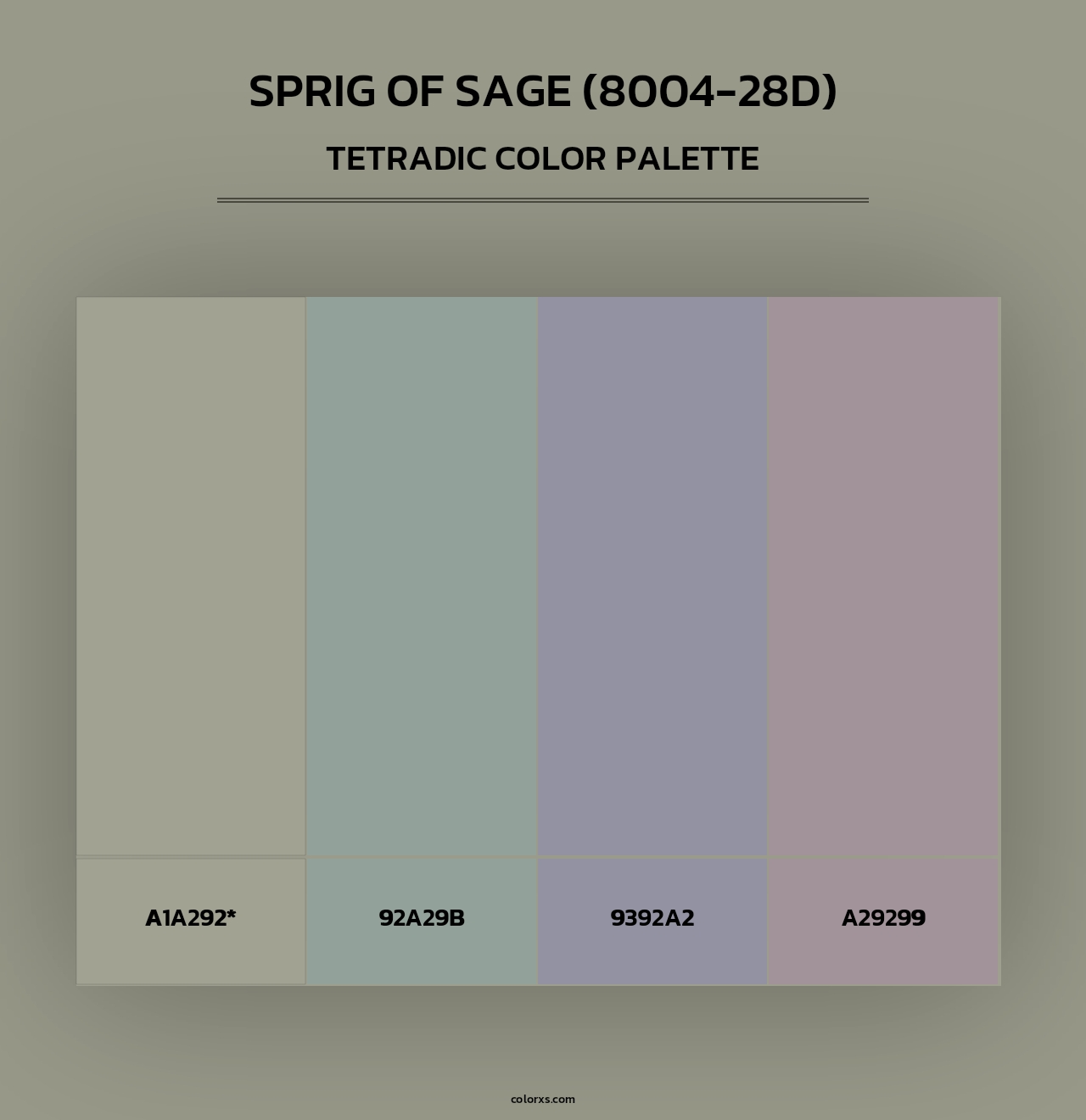 Sprig of Sage (8004-28D) - Tetradic Color Palette