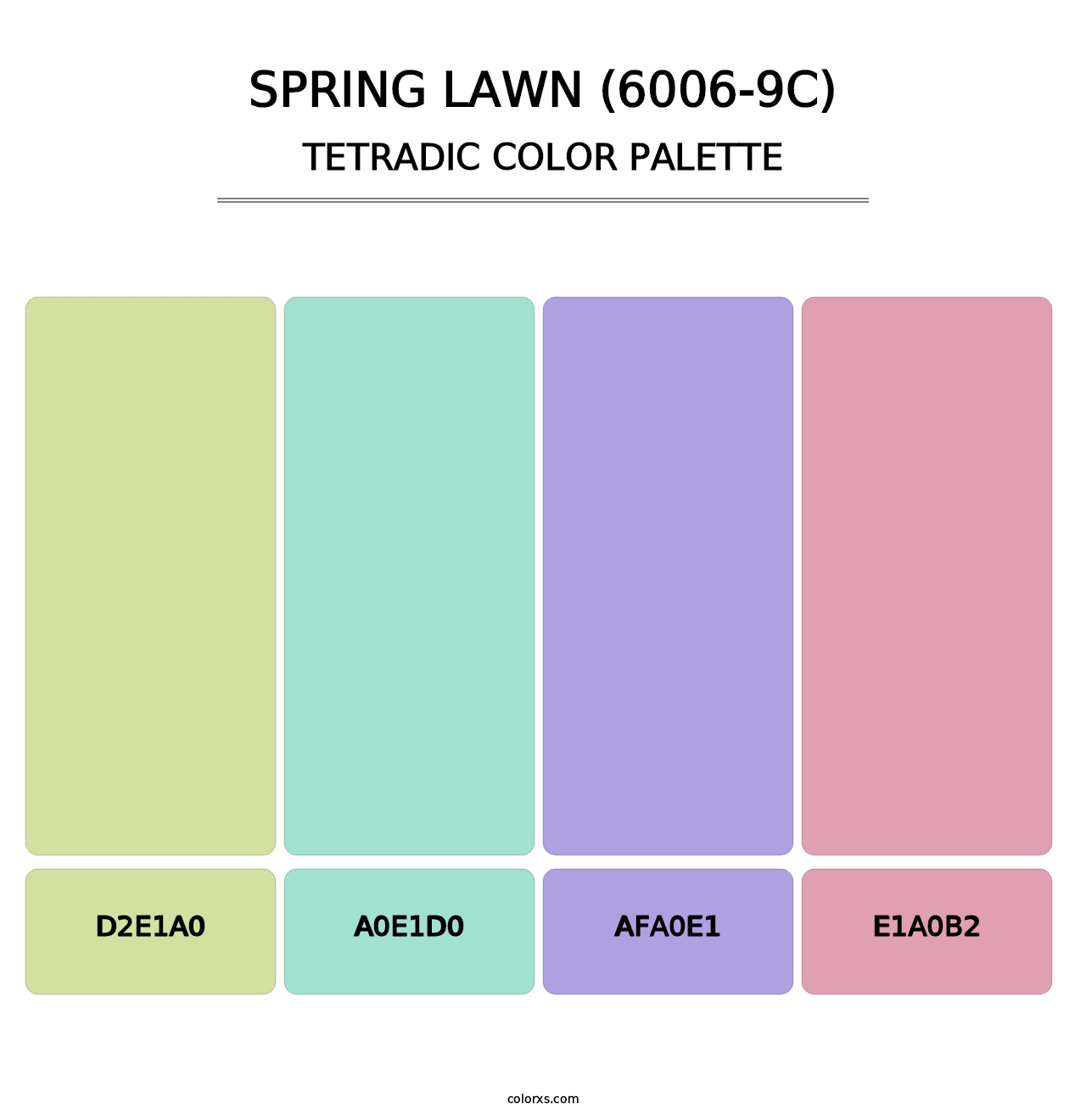 Spring Lawn (6006-9C) - Tetradic Color Palette