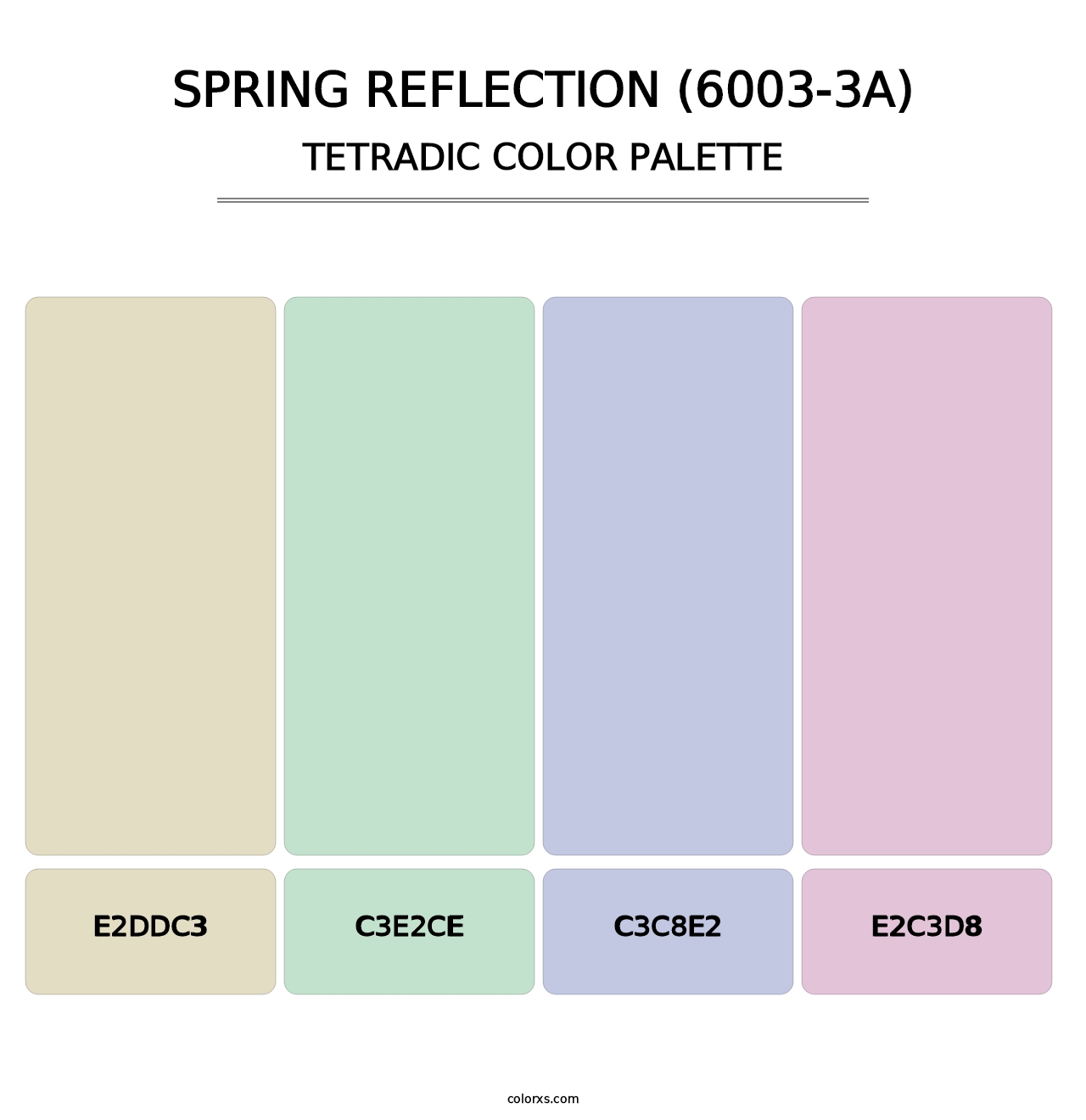Spring Reflection (6003-3A) - Tetradic Color Palette