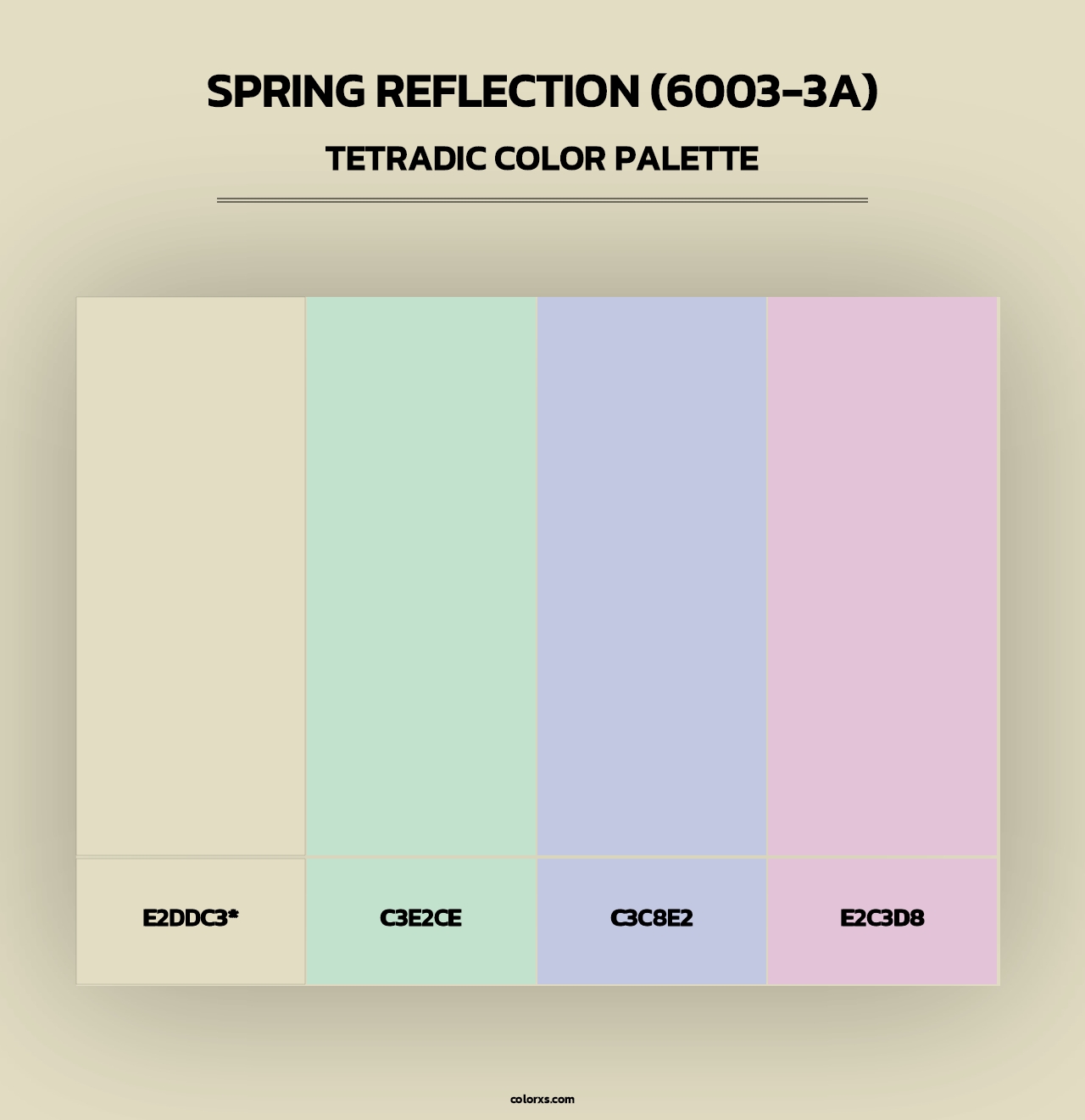 Spring Reflection (6003-3A) - Tetradic Color Palette