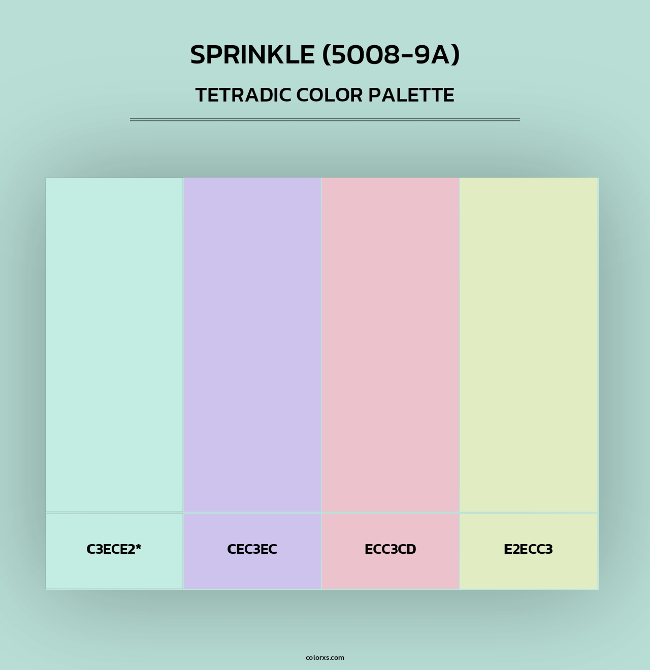 Sprinkle (5008-9A) - Tetradic Color Palette