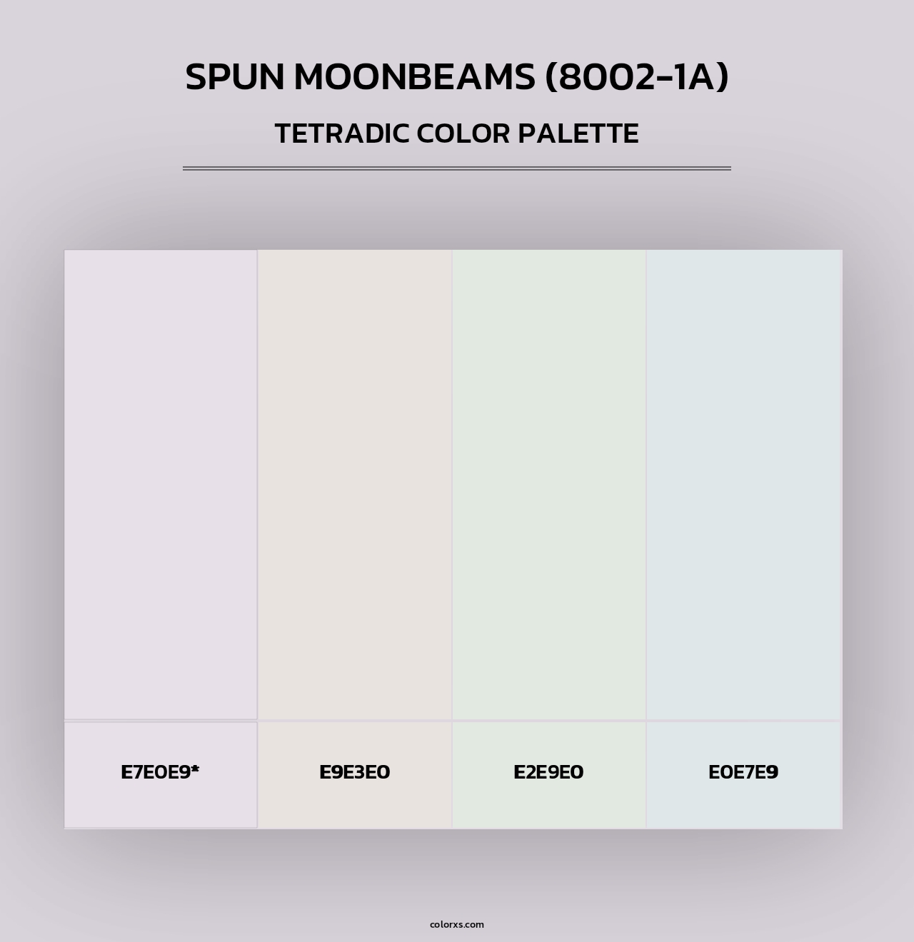 Spun Moonbeams (8002-1A) - Tetradic Color Palette