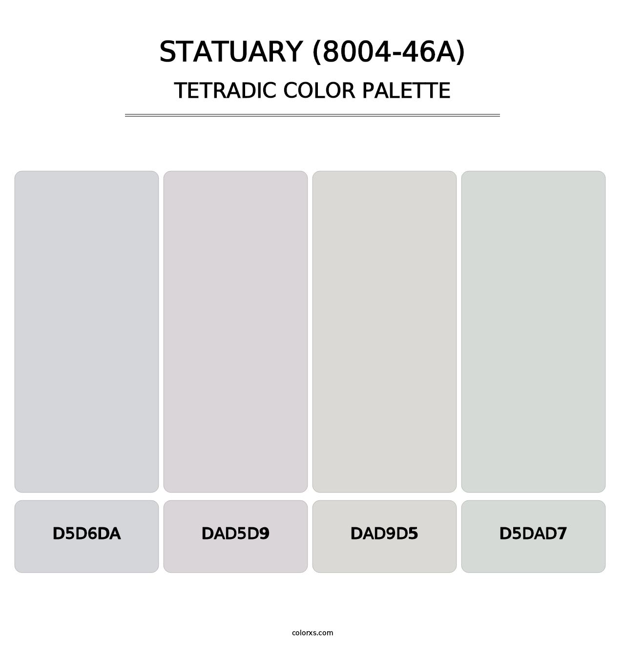 Statuary (8004-46A) - Tetradic Color Palette