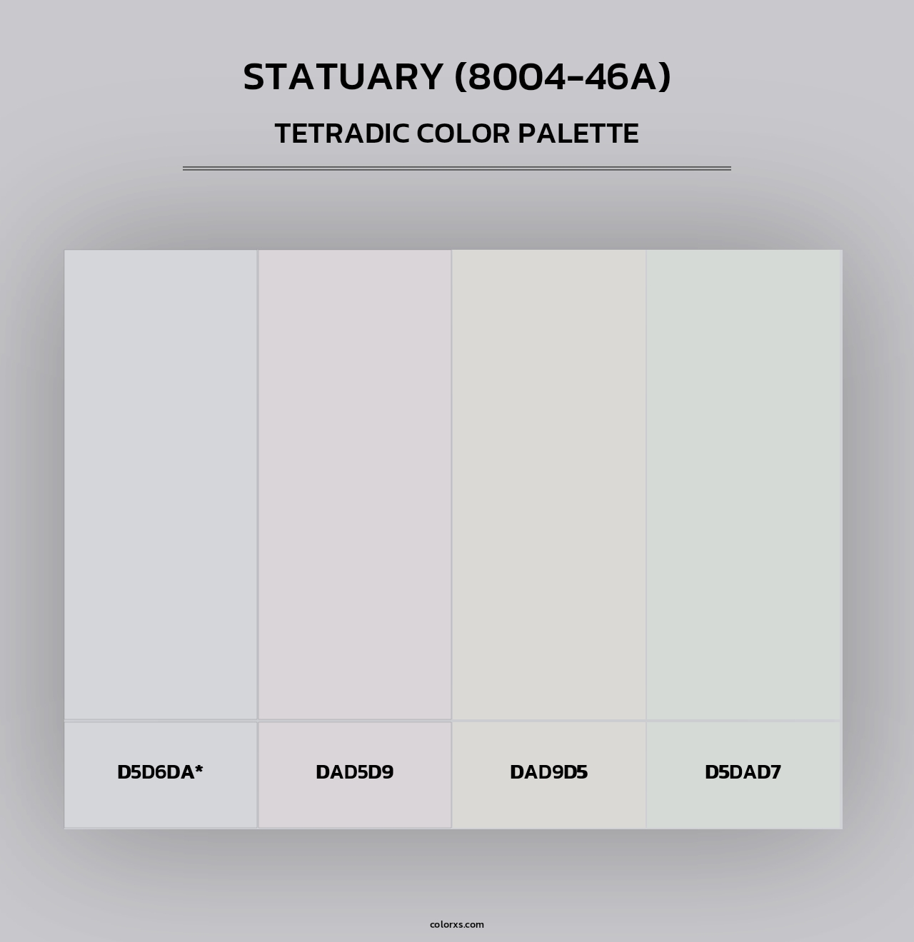 Statuary (8004-46A) - Tetradic Color Palette