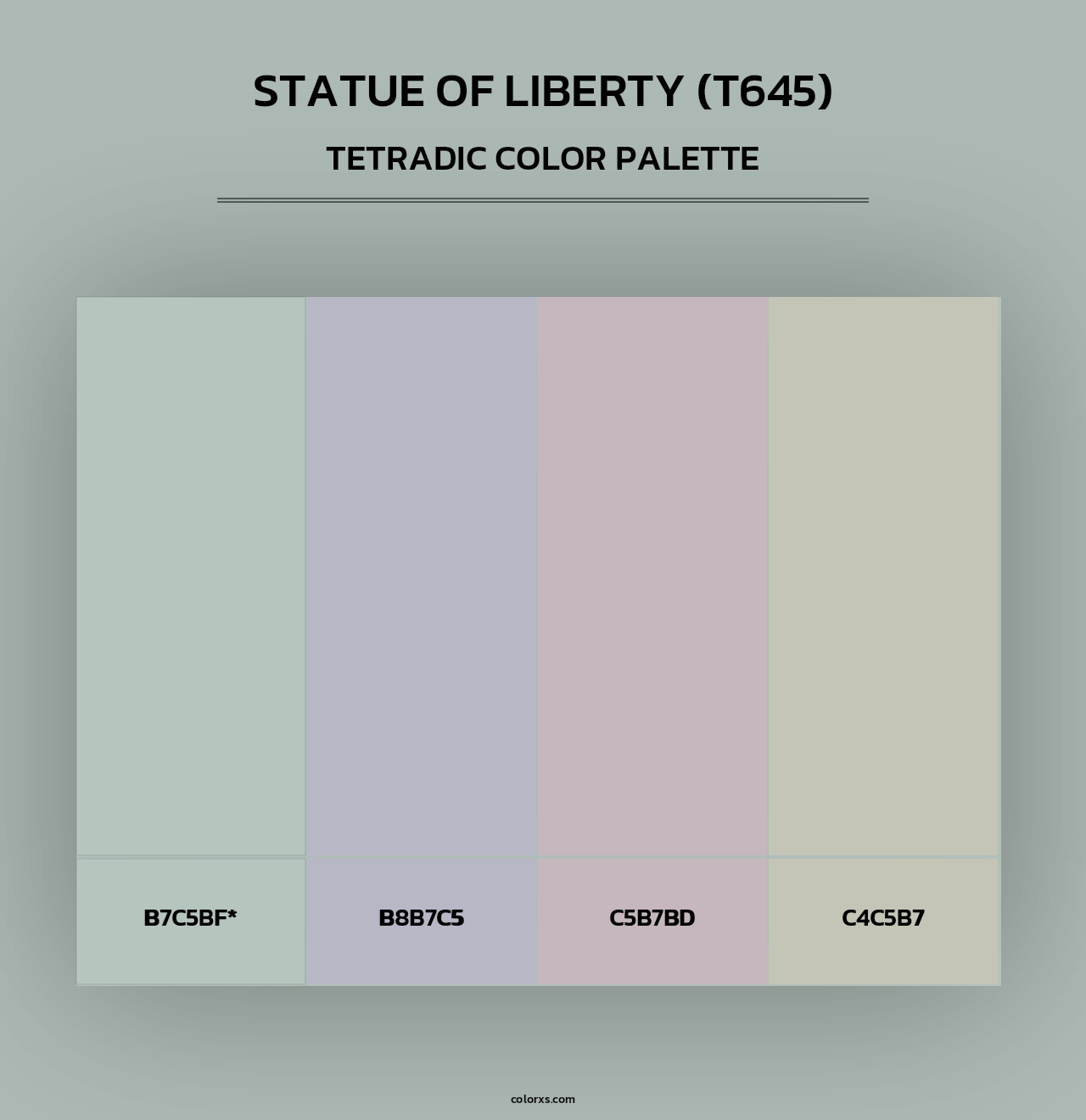 Statue of Liberty (T645) - Tetradic Color Palette