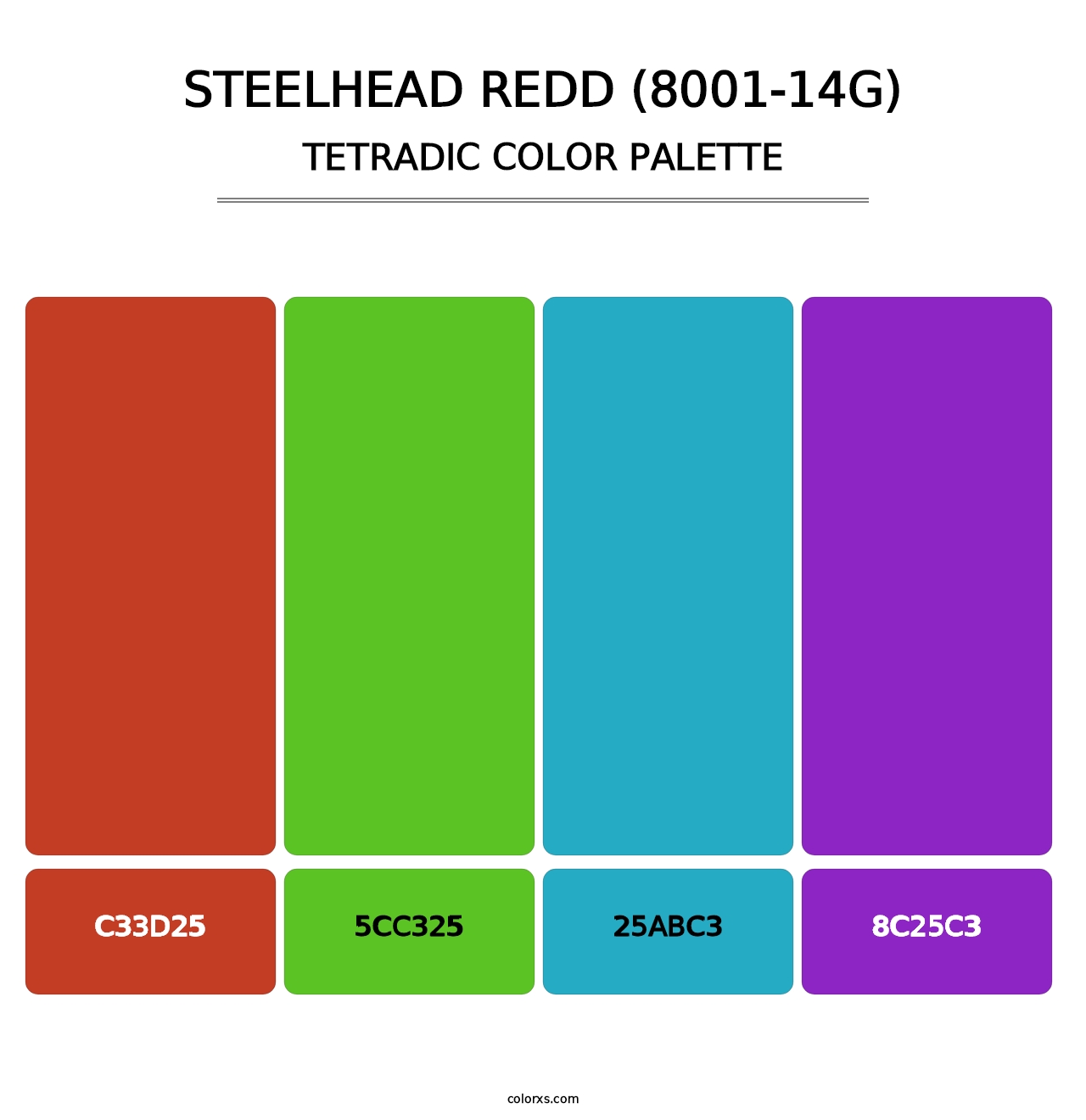 Steelhead Redd (8001-14G) - Tetradic Color Palette