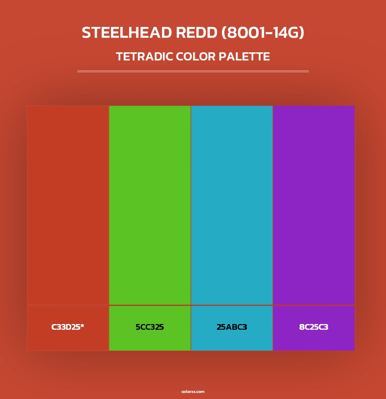 Steelhead Redd (8001-14G) - Tetradic Color Palette