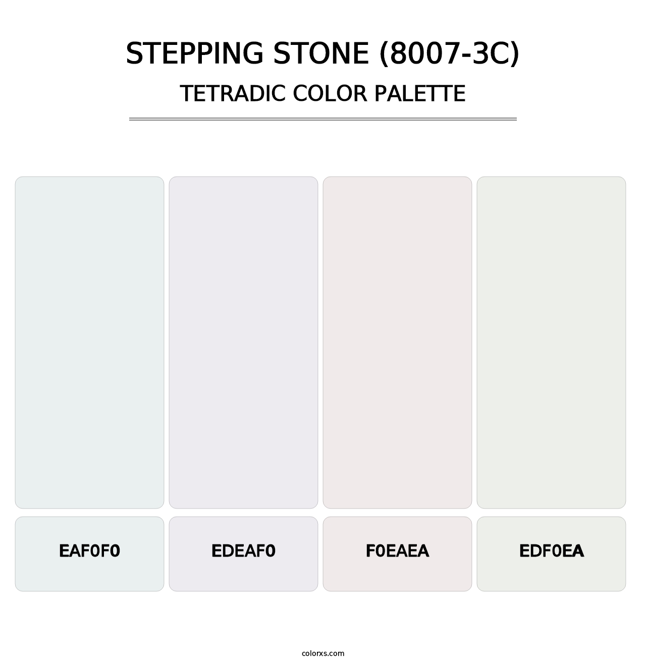 Stepping Stone (8007-3C) - Tetradic Color Palette