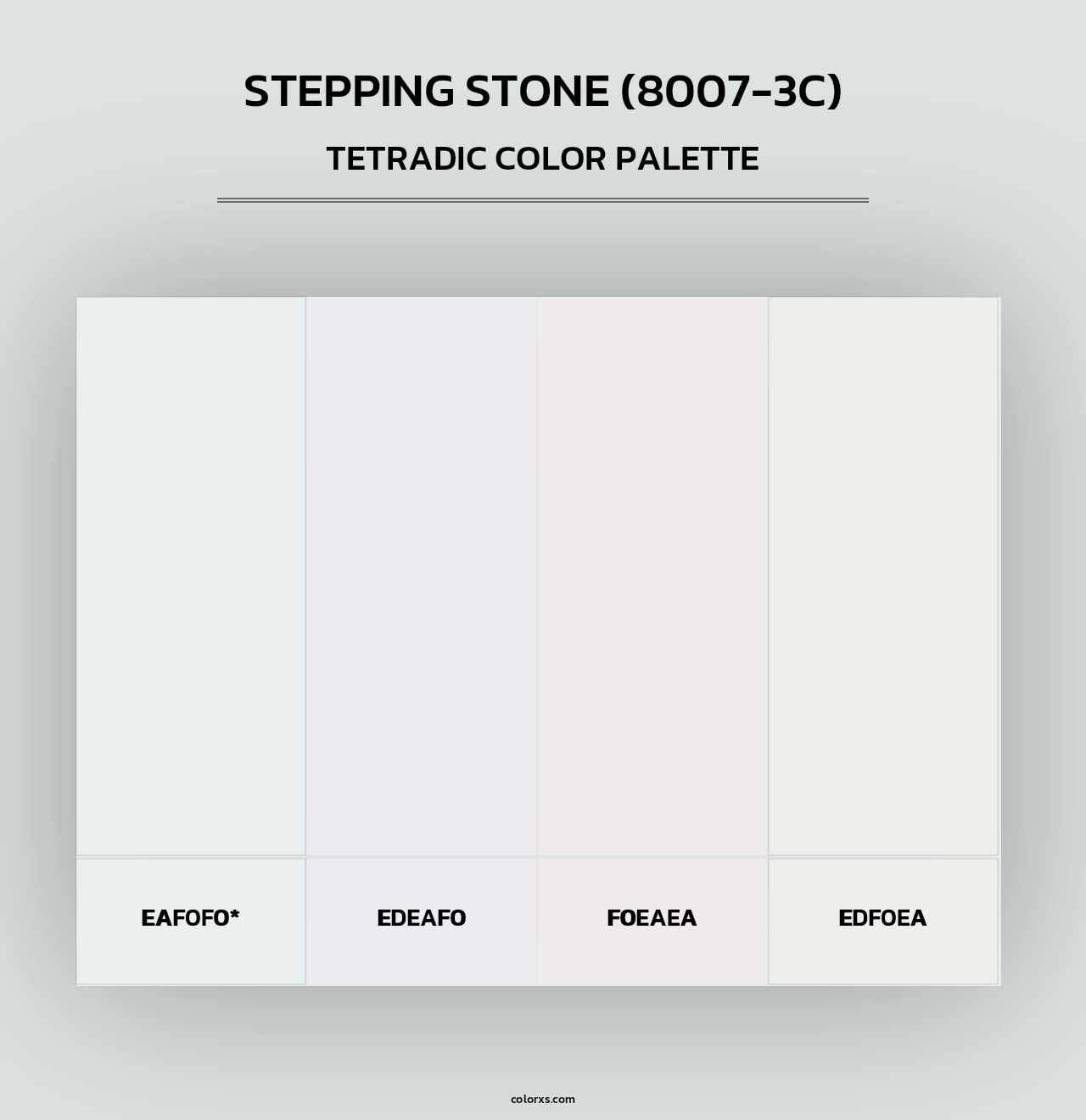 Stepping Stone (8007-3C) - Tetradic Color Palette