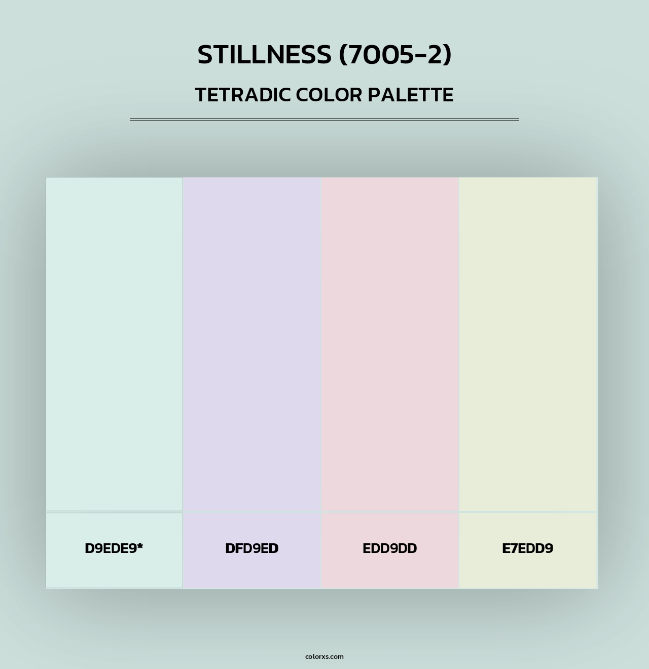 Stillness (7005-2) - Tetradic Color Palette