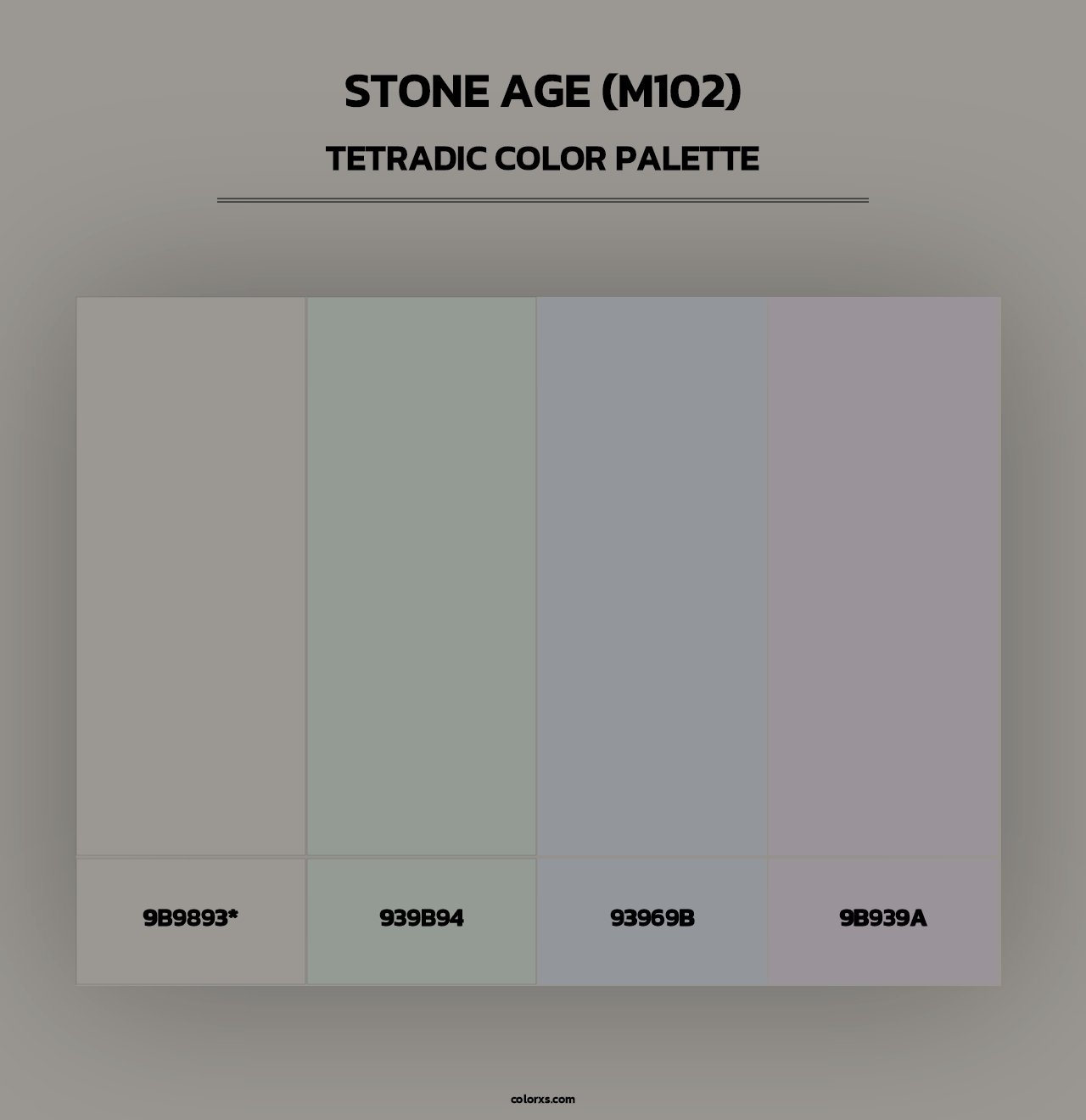 Stone Age (M102) - Tetradic Color Palette