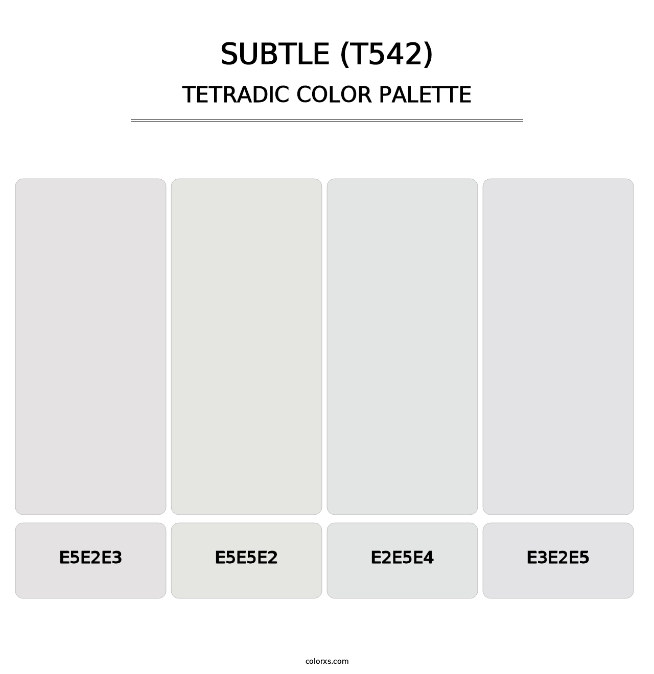 Subtle (T542) - Tetradic Color Palette