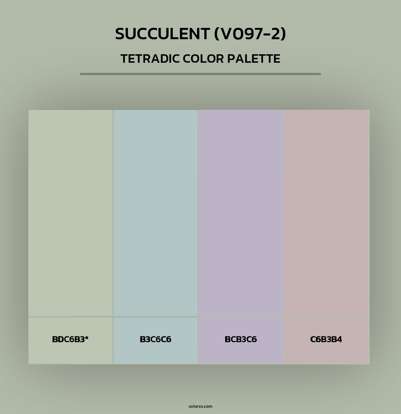 Succulent (V097-2) - Tetradic Color Palette