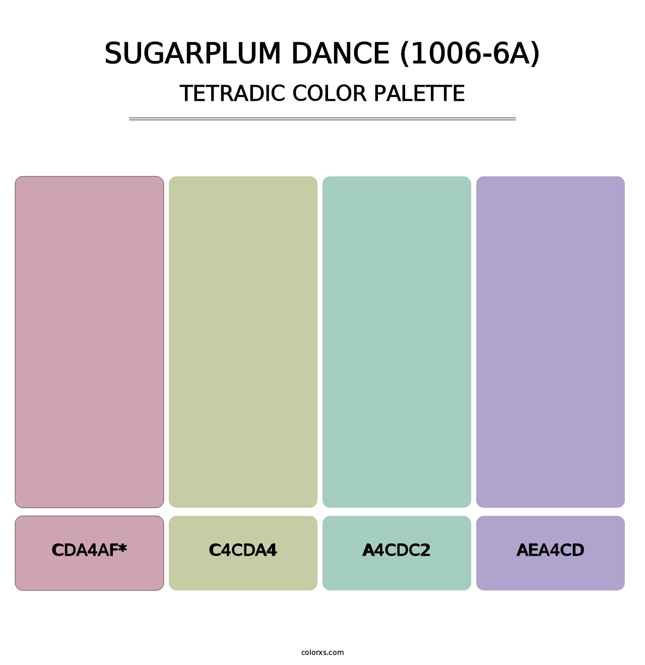 Sugarplum Dance (1006-6A) - Tetradic Color Palette
