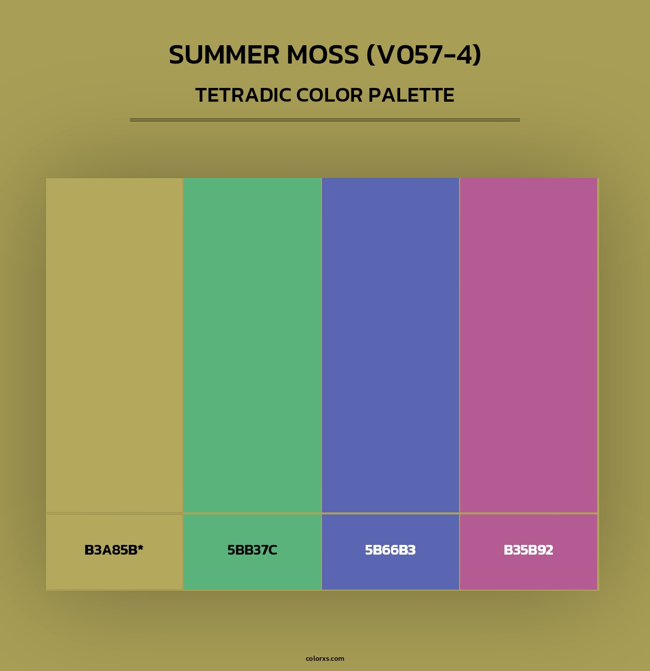 Summer Moss (V057-4) - Tetradic Color Palette