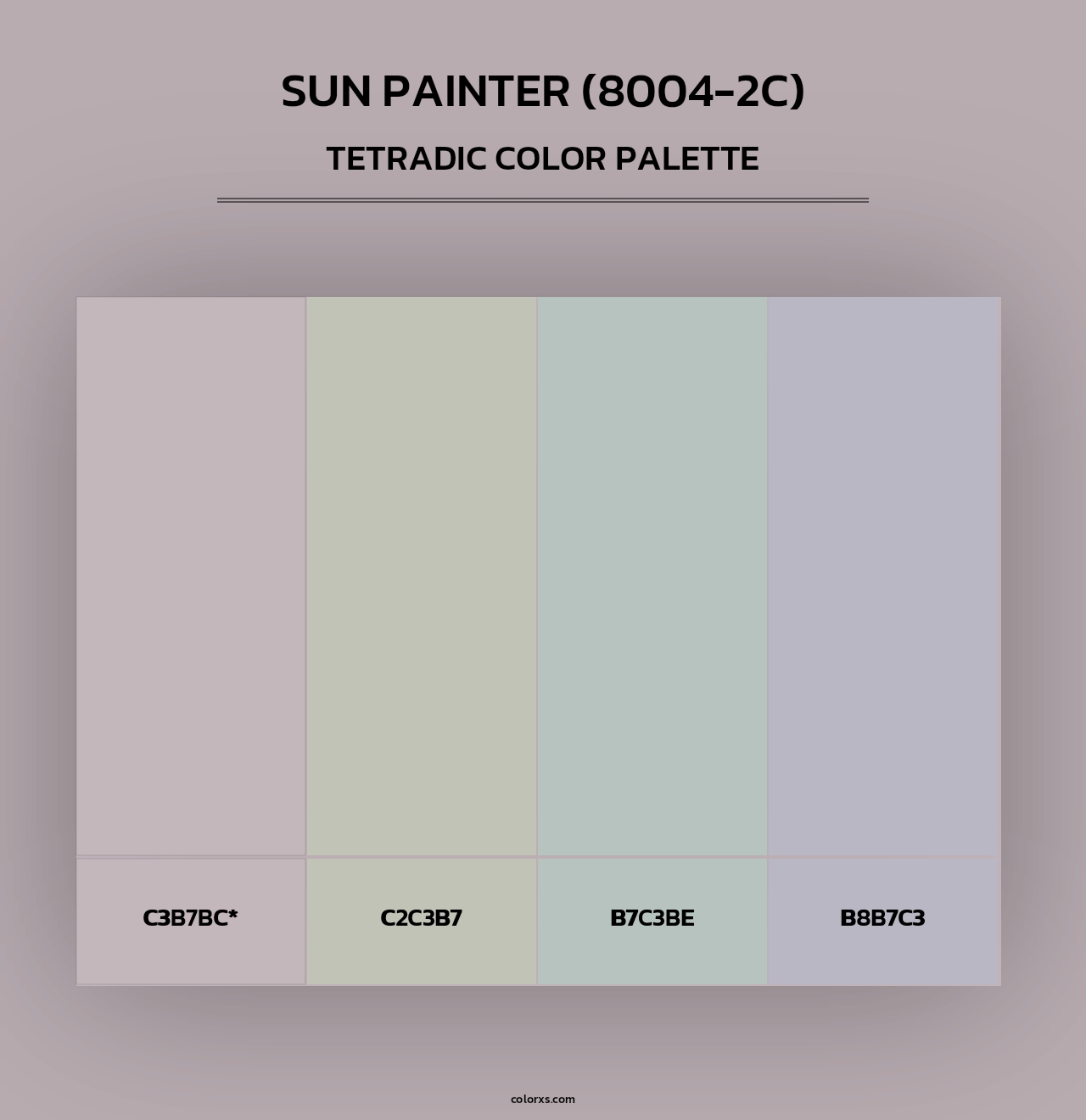 Sun Painter (8004-2C) - Tetradic Color Palette